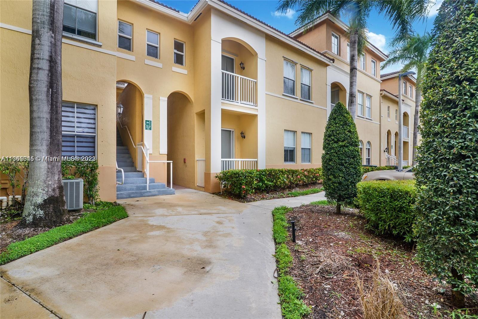 2 Bed 2.5 Baths; Beautiful open space layout granting 1491 sqft, granite counters, custom made cabinetry, ceramic tile flooring throughout and carpet on second floor, washer & Dryer inside the property. Located in the heart of Miramar in a gated community, minutes away from restaurants and Mall. Community is full of great amenities as security patrol, clubhouse, fitness room, community pool, jacuzzi and playground area. 
*** Tenant occupied until February 2024, lease paying $2,300 per month***