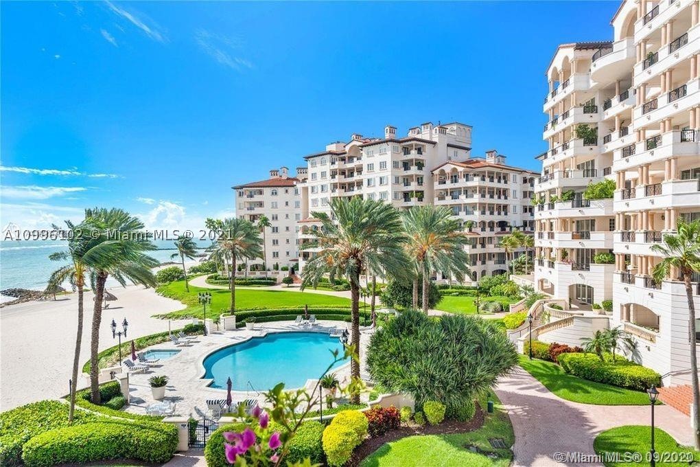 Fabulous beachfront living relax and hear those ocean waves! Spectacular sought after 3 bedroom and 3.5 baths true beachfront living!! This fabulous Fisher Island residence has one of the best beachfront views. Magnificent direct ocean views, and enjoy your private beach. Over 3,134 SF open floor plan, expansive dining area, limestone floors, large chef's kitchen that is fully equipped with top of the line appliances. Impressive terrace completes this home and adds outdoor living area that is accessible from all bedrooms with gorgeous views. Residence comes with one golf cart. Amenities include numerous restaurants private island dining, gourmet market, golf, premium tennis, five star spa and gym, marinas, Fisher Island Day School and so much more!