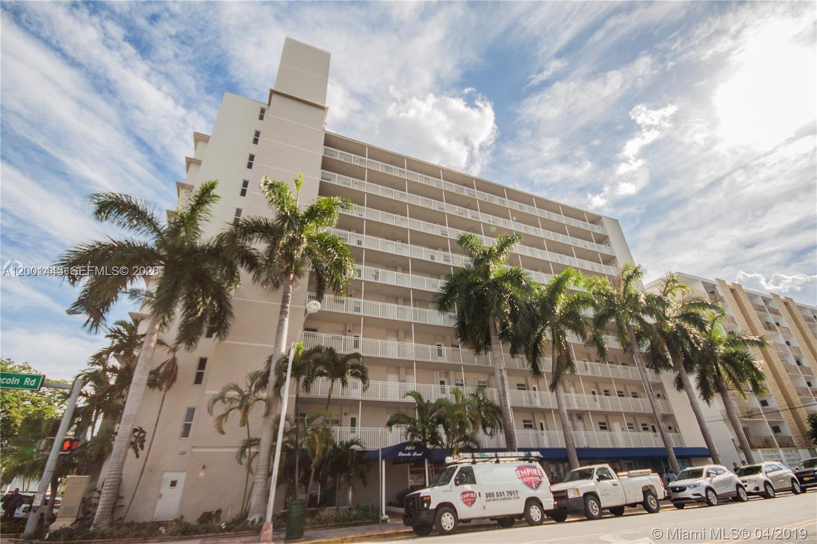 Excellent opportunity in a prime location!

Unit A-301 at Lincoln Towers Condominium is ideally located at the intersection of Lincoln Rd and West Ave, one of the most vibrant and desirable areas. Enjoy being just steps away from top restaurants, shops, the movie theater, and the post office, offering convenience and an active lifestyle.

The building is undergoing significant upgrades, including the installation of two brand-new elevators, with one already ready to begin operation, adding both value and comfort to the property. Additionally, the manager’s office is located on-site and is available on select days of the week, providing support and assistance to residents.

Perfect for end-users or investors looking for a well-located property with strong potential.

Don’t miss this opportunity!