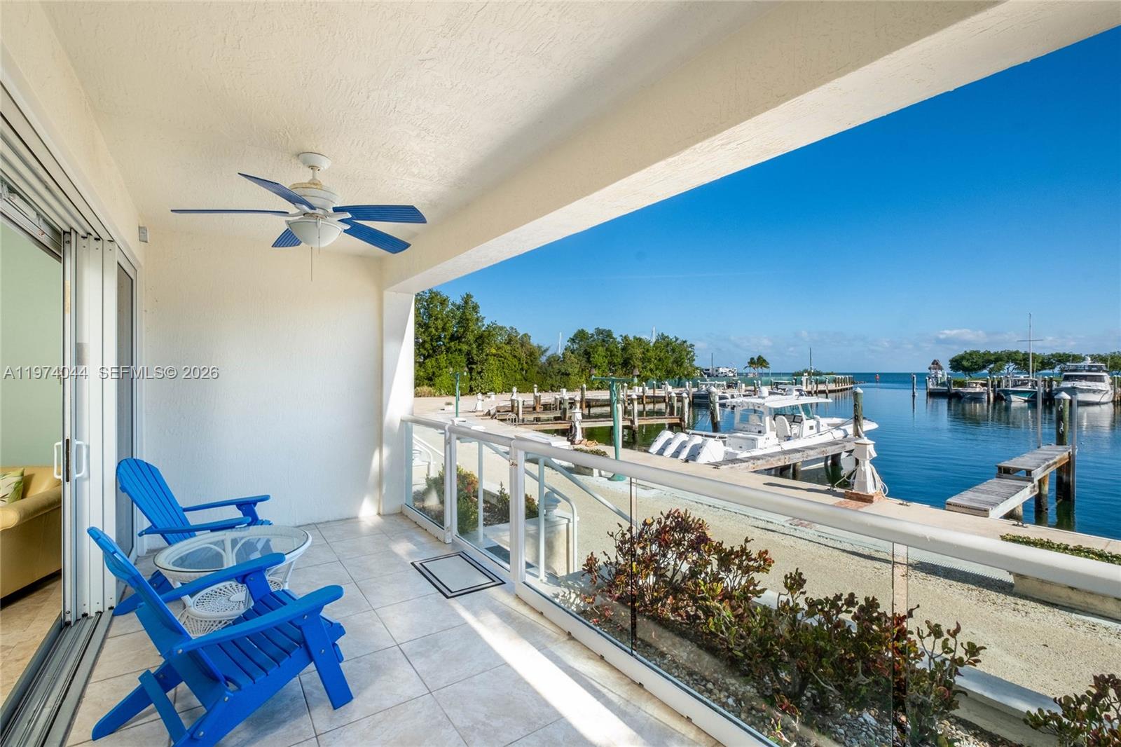 Nightly Rentals Allowed! Enjoy water views from the over-sized balcony and large master suite. This unit comes furnished w/ marble floors, granite counter tops, new stainless steel appliances, washer/dryer, impact doors & windows, plus new A/C. Mariner's is a gated community offering a clubhouse, fitness center, 2 pools, jacuzzi & grotto, a 43 slip marina with dry storage, indoor/outdoor pickleball courts, basketball & tennis. Mariner's Club is one of the few places in the Keys that allows nightly rentals. An incredible investment opportunity.