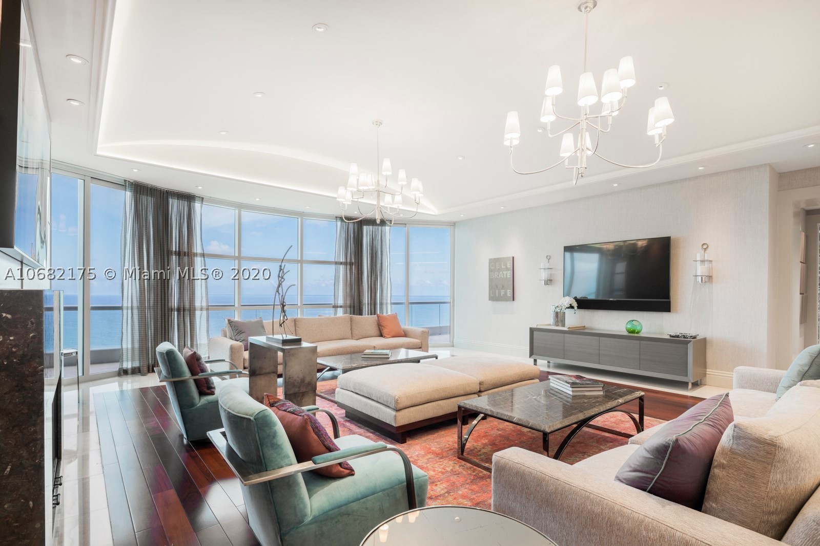 Timeless Elegance. Sought after Turnberry Ocean Colony Tower Suite Penthouse Enjoy all the luxuries of a full service building w/ the cozy traditional feel of a home. Flow through unit, Stunning direct ocean and interrupted intercoastal views, flawless integration of past and present that will take your breath away. Many authentic features have been retained while numerous updates and improvements sensitive to the scale and style of the home have been incorporated to provide all the benefits of modern functionality. Featuring expansive open floor plan, formal and informal living and dining, summer kitchen, fire place, large sunrise and sunset terraces, 12 ft ceilings. This 5 bed prestigious penthouse has full maids quarter. Perfect for a large family or for entertaining family and friends