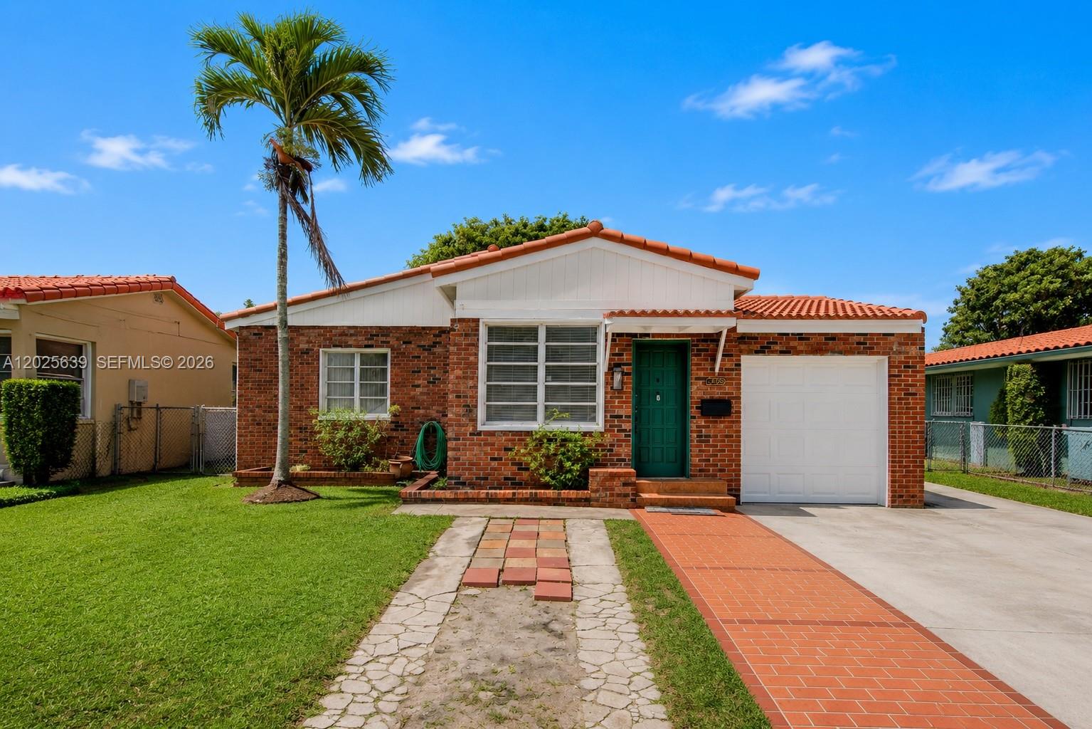 Incredible opportunity to own a well-located multifamily property on an expansive 7,500 SF lot in the heart of Miami. Featuring a brand NEW barrel tile roof completed in 2026, the property consists of two 2-bedroom/1-bath units, and a studio efficiency. It includes a true 1-car garage, two sets of full size washer and dryers, and two electric meters. The property is currently occupied by reliable, long-term tenants, offering immediate income potential for investors seeking stable cash flow. The oversized lot is enhanced by mature mango and avocado trees, and sits near the end of a dead-end street. Ideally located near Coral Gables, Brickell, Downtown Miami, and Miami International Airport, the property offers strong rental demand and long-term upside. Continue operating as-is for dependable income, or add value over time through cosmetic updates and rental increases. Excellent opportunity for investors or an owner to live in one unit and rent the others.