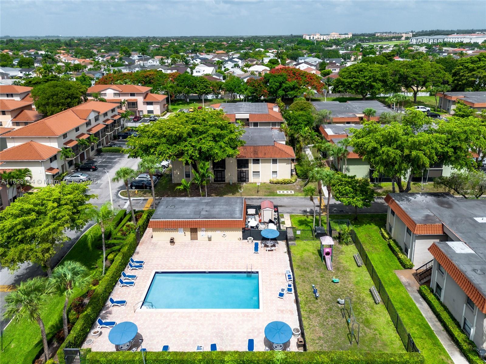 Welcome to this beautifully maintained first-floor 2-bedroom, 2-bathroom apartment located in a desirable, quiet West Kendall community. This home offers comfort, convenience, and excellent access to local amenities. Featuring spacious open-concept living and dining area, split bedroom layout for privacy, in-unit washer and dryer for added convenience, tiled floors throughout for easy maintenance, private patio with garden views an assigned parking including additional guest spaces. Near shopping centers, restaurants, top-rated schools, and major highways. Submit Rent Spree, Association Application, Bank Statements, Proof of Funds and CTL.