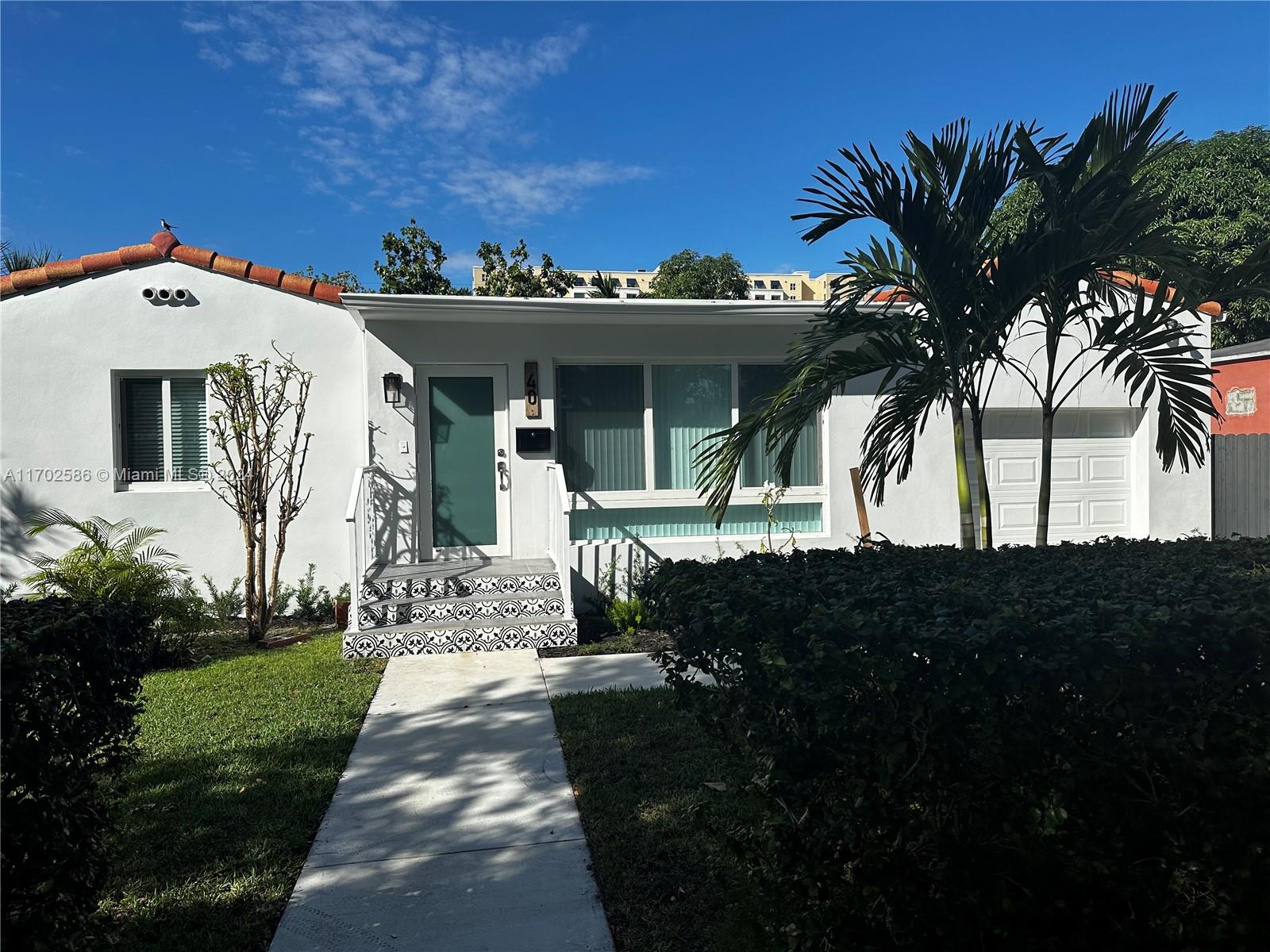 Beautiful home completely renovated, impact doors and windows , new woods floors, new Refrigerator, E-Range, microwave, washer and dryer, 3 Bed and 2 bath, living rooms, formal dinning room, family room and garage, very nice patio with fruit trees, Near major highways, Coral Gables and airport.