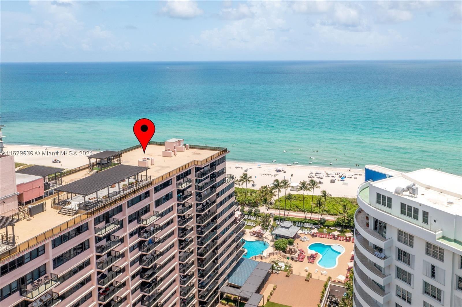 Indulge in luxurious oceanfront living in the heart of Miami Beach. This exquisite 2 bed / 2 bath residence boasts a thoughtfully designed split floor plan, offering breathtaking water views (intracoastal and ocean) and captivating downtown skyline vistas. The Alexander All-Suite Oceanfront Resort has a poolside full bar, two heated swimming pools, restaurant, concierge, valet parking, maid service, beach service, boat docks and water jet skis, etc. Maint fees include electricity, a/c, cable, wi-fi, beach lounge chairs.