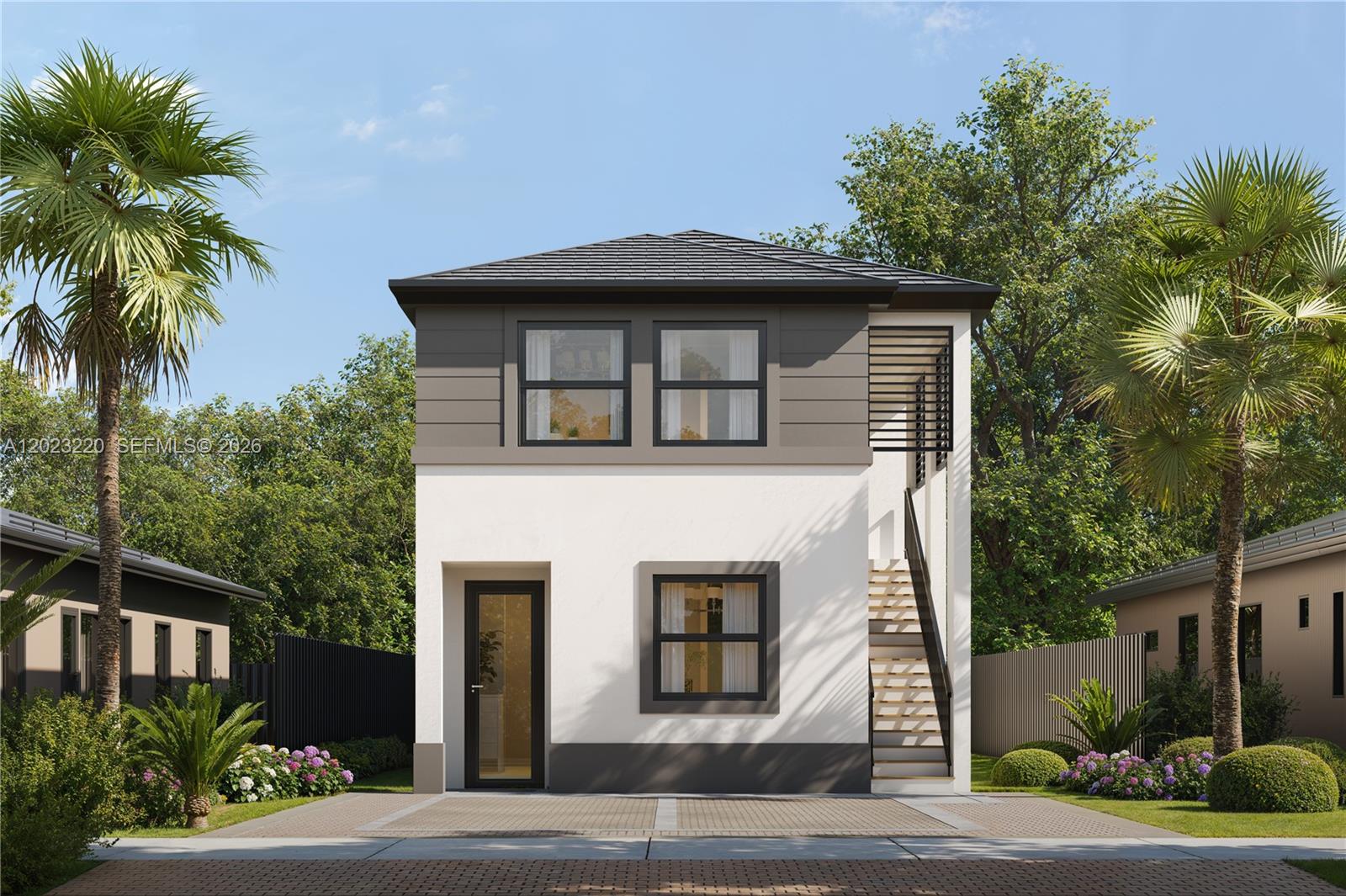New pre-construction duplex in NW Miami-Dade featuring CBS construction, impact-resistant windows, and modern design potential. Each unit offers 3 bedrooms and 2 bathrooms with functional layouts and shared parking for 2+ vehicles. Located in Unincorporated Miami-Dade