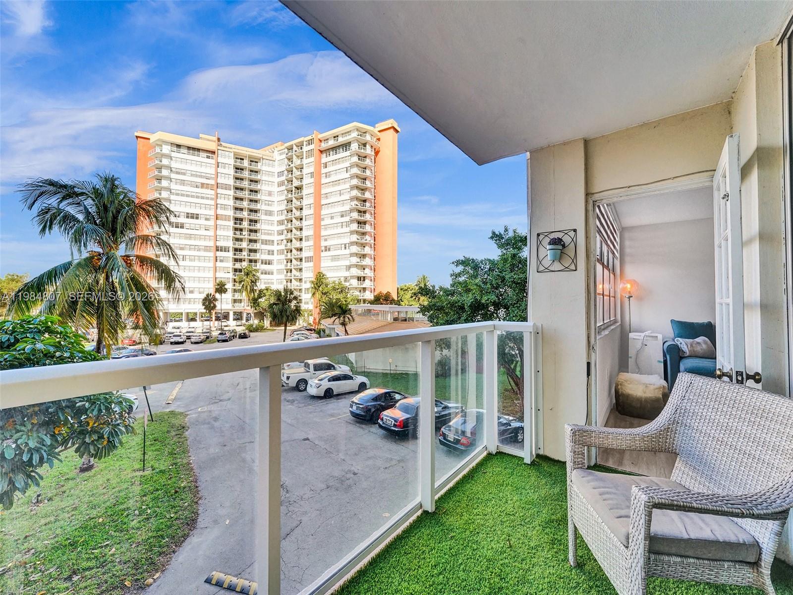 Enjoy an open living space that extends to a balcony accessible directly from the bedroom offering relaxing views and fresh air anytime you like. The remodeled kitchen features clean lines, modern appliances, and a fresh, functional design. Both bathrooms have been tastefully upgraded, stylish cabinetry, adding a touch of luxury throughout. Situated in one of Skylake’s most sought-after areas, you're just minutes from I-95, Florida’s Turnpike, the Palmetto Expressway, and West Dixie Highway. Enjoy nearby access to Biscayne Blvd. a variety of restaurants, shopping, parks. Plus, you’re only a short drive to the beach and both Miami and Fort Lauderdale airports.  Unit rented at $1,775 opportunity for investors. Tenant occupied . 24-hour notice required for showings.