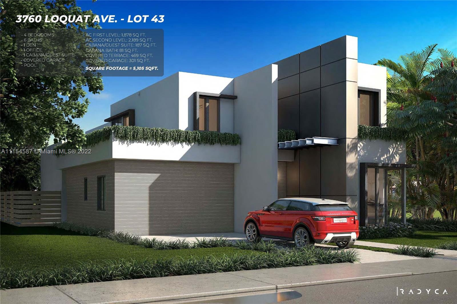 Welcome to Florida living at its best! This home is situated on a quiet street in Coconut Grove, walking distance to the Grove Village Shops and Boutiques. This two-story single family home is being majestically constructed from top to bottom and from inside and out; featuring all the amenities you would expect. All of the bedrooms have en-suite bathrooms, private maid quarters, wet bar, an in ground pool, and a cabana that could be converted to another bedroom. The open floor plan with high ceilings lends itself to indoor/outdoor living for a family to enjoy living in paradise.