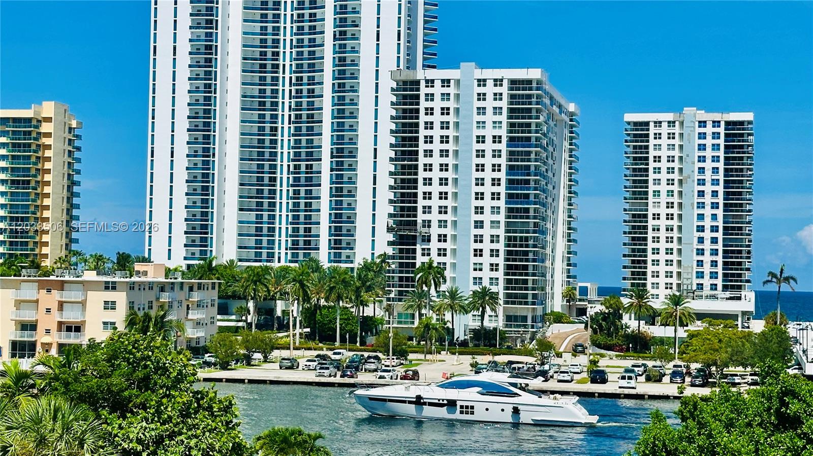 Bright and beautiful apartment in OCEANVIEW PARK in Hallandale Beach. Enjoy these spectacular Intracoastal views with your morning coffee. This apartment features 1 bedroom 1.5 bath, walk in closet, brand new appliances. 
Move in ready! Building offers swimming pool, tennis courts, gym, party room, one assigned parking, on site 24/7 security. Long term leases only, no seasonal rentals.