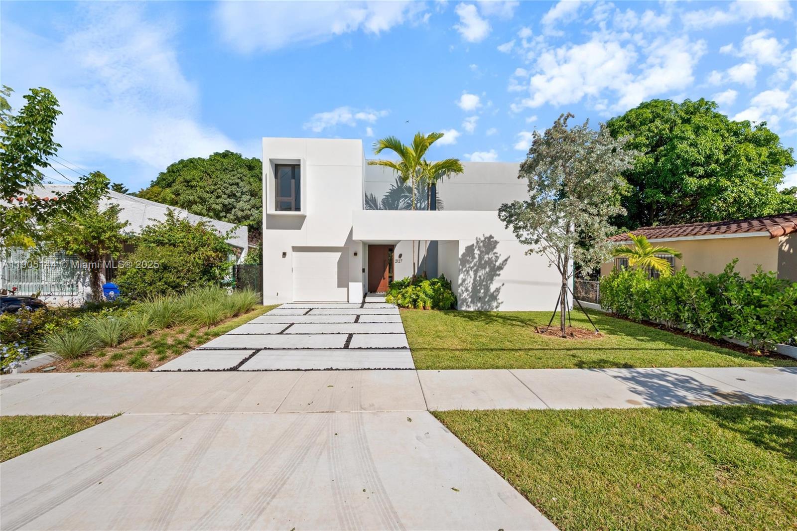Brand New Architectural Masterpiece in Miami’s Shenandoah. Experience modern luxury in this 2025 built 4 bedroom, 5 bath all concrete home offering superior durability all concrete second floor & roof, soundproofing, and style. Features include a flat concrete roof, concrete floors and stairs, and hurricane impact windows and doors. With 3,528 sq. ft. of A/C space (4,372 total), enjoy 9' and 9'6" ceilings, a gourmet kitchen with custom Italian cabinetry and Monogram appliances, plus an upstairs family room or den. Outdoor living shines with a private pool, covered terrace, and second-floor open terrace - perfect for entertaining and sunset views. Ideally located near Miami’s top dining, shopping, and cultural attractions, this home defines urban sophistication and timeless design.