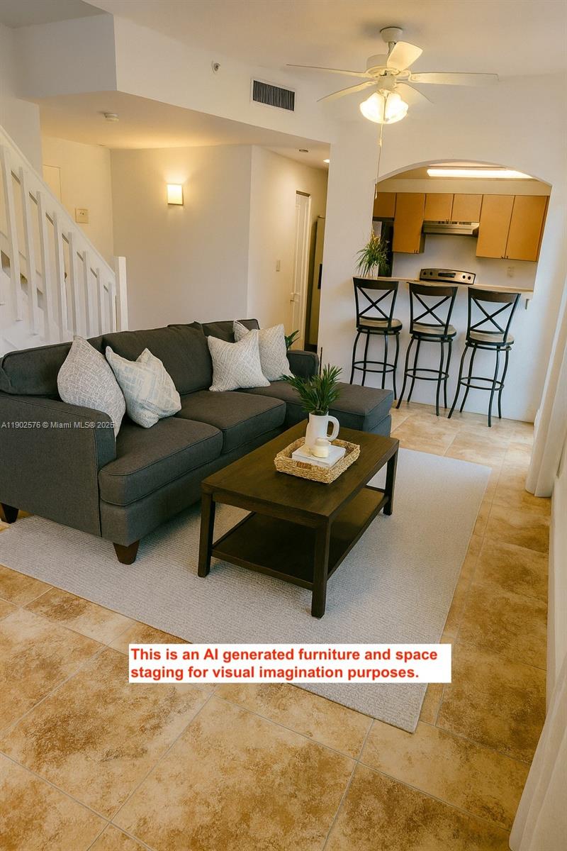 Beautiful and spacious 2 bedroom and 2.5 bathrooms in a townhouse style apartment in central Miami Springs. These are one of a kind in the neighborhood, highly desired, and few supply. Don't miss this opportunity.