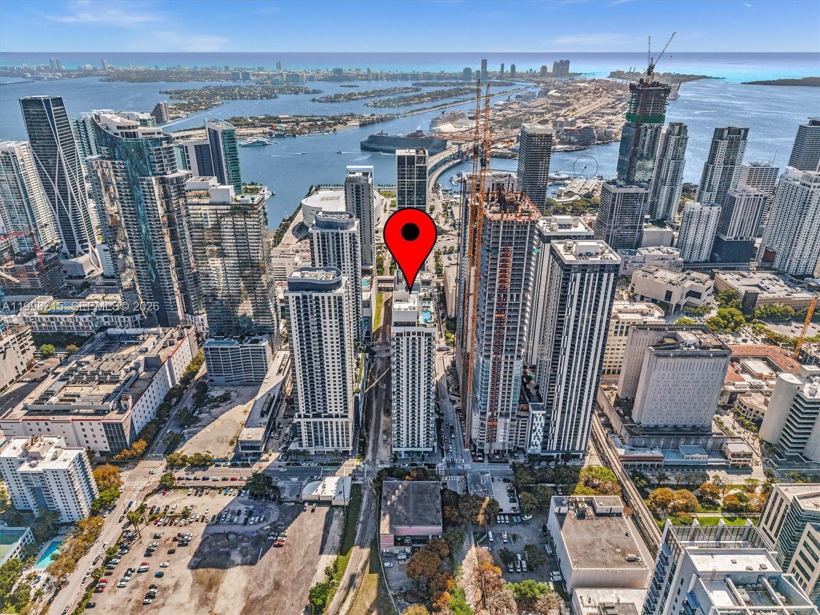 Turnkey 1,172 sq feet, 2/2 at The Crosby Miami Worldcenter featuring floor-to-ceiling windows, modern finishes, and an open layout filled with natural light. This apartment is a corner unit with wrap around balcony.  Enjoy resort-style amenities including a rooftop pool, fitness center, spa, resident lounges, and 24/7 concierge. Ideal for investors or end users with full rental flexibility for short- or long-term stays. Prime location in the heart of Miami, just steps from Kaseya Center, Brightline, dining, shopping, and entertainment.