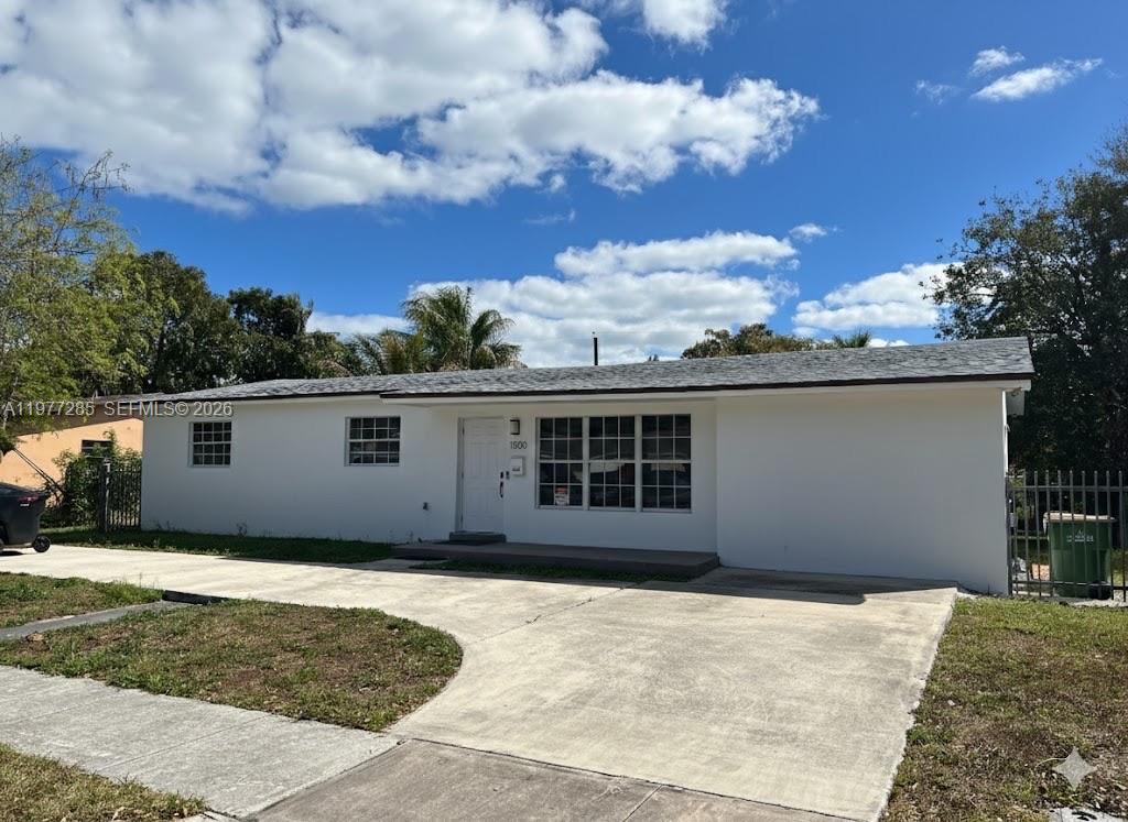 Location, location, location! Completely remodeled 3-bedroom, 2-bathhome offering approximately 1,600 SF total area, situated on a spacious 9,750 SF lot with mature mango trees and beautiful palm trees. Featuring a new roof installed 6 months ago and the entire exterior freshly painted 5 months ago, this home is move-in ready and well
maintained. Ideally located just west of Biscayne Blvd, almost a bridge away from ocean's beaches and just minutes to Downtown Miami, Aventura Mall, and  Miami
International Airport.
The backyard is fully fenced and perfect for a pool and outdoor living.
The large lot offers excellent space for entertaining or future expansion.
Situated in a quiet and safe neighborhood, this property is an ideal place
to raise a family or enjoy a peaceful retirement. Located in the growing
City of North Miami, a wonderful community to call home.
Property is owner-occupied. For showings, please contact listing
agent.