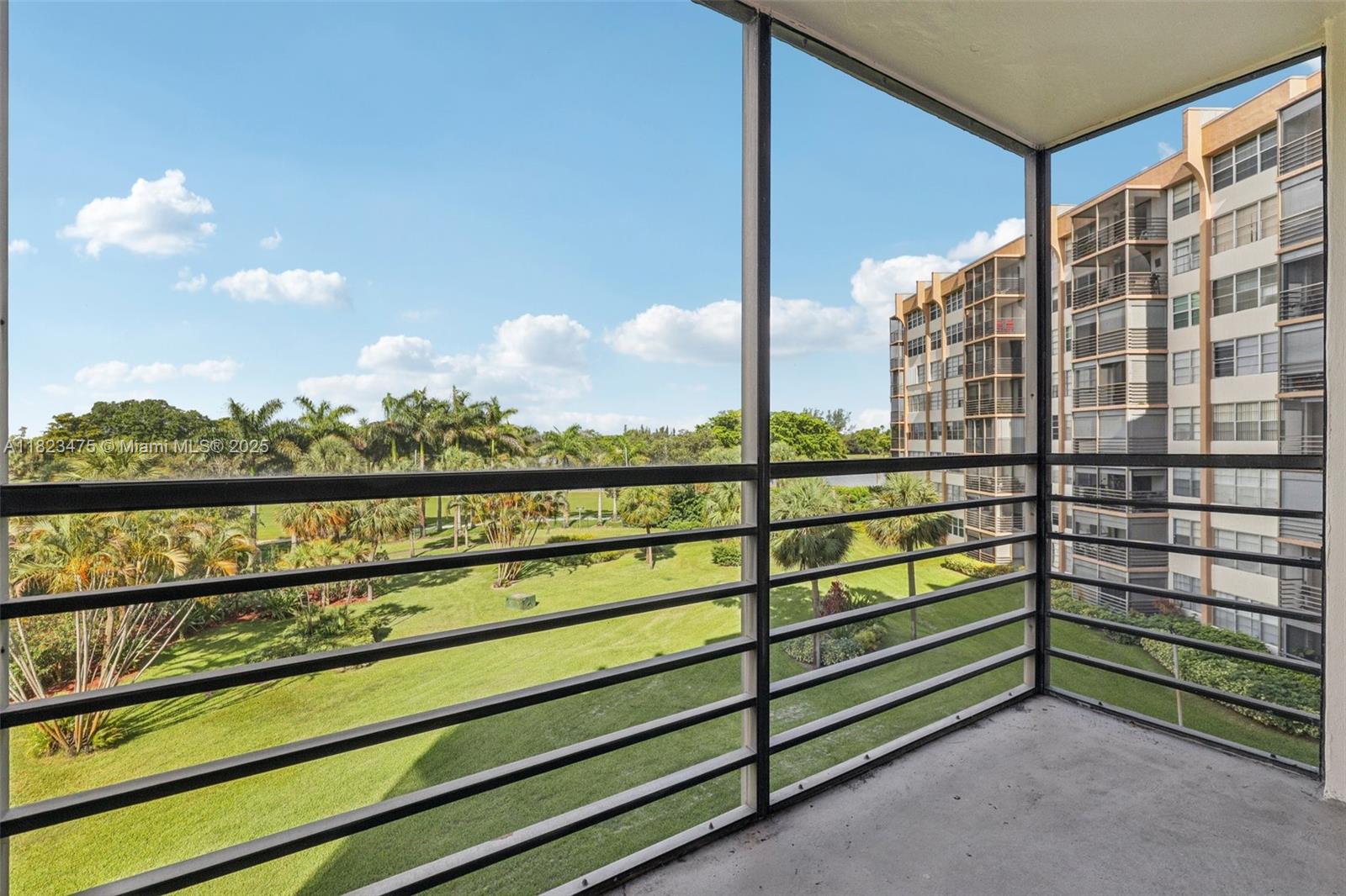 Enjoy peaceful living in this well-maintained 1-bedroom, 1.5-bathroom condo offering stunning views of the garden, golf course, and lake. Relax on your private screened balcony and take in the serene surroundings from the comfort of home. The unit also features IMPACT WINDOWS AND A SLIDING GLASS DOOR. 

This light-filled unit is nestled in a vibrant 55+ community featuring resort-style amenities including a clubhouse with gym and sauna, library, billiards room, four heated pools, scenic walking, jogging, and biking paths, tennis courts, and a 24-hour guarded gate with security. A complimentary courtesy bus adds extra convenience for residents.

No pending assessments. Association requires a 700+ credit score and a monthly income of at least 5 times the maintenance fee.
