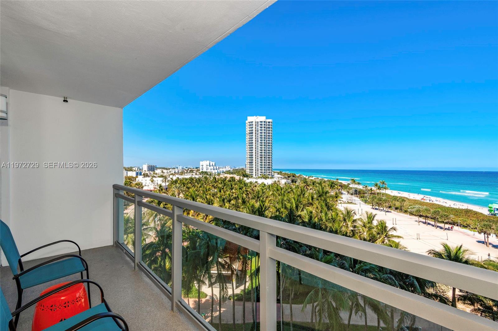 Unit 834 at 7135 Collins Ave offers a spacious balcony with big, wide-open ocean views you'll appreciate the moment you walk in. Enjoy the sunrise, feel the breeze, and relax overlooking the water from your own private outdoor space. Great opportunity to own in a prime oceanfront location with views that truly make the difference.Furnishings are included in the sales price.