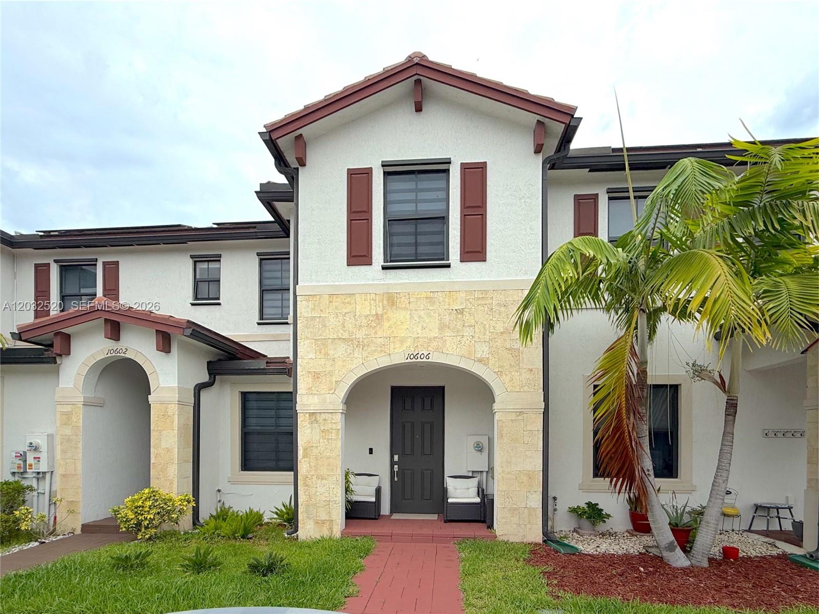 Beautiful townhouse featuring a functional layout with 4 bedrooms and 3 full bathrooms, including an additional bedroom and full bathroom on the first floor, ideal for guests, extended family, or a home office. The second floor offers 3 bedrooms and 2 full bathrooms, including the primary suite. The property features a modern open-concept kitchen, spacious living areas, and abundant natural light throughout. The community offers resort-style amenities, including a swimming pool, fitness center, clubhouse, and recreational areas for the whole family. Conveniently located near schools, shopping centers, restaurants, and major highways. A great opportunity for buyers seeking extra space, comfort, and a safe, family-friendly community. Buyer and buyer's agent are responsible for verifying all information, measurements, and any modifications made to the property.