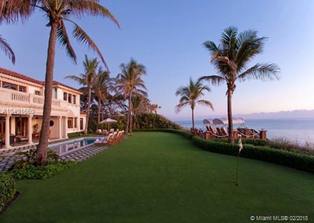 A truly breathtaking oceanside retreat, built of the highest quality by country singer, Alan Jackson, this sprawling residential property on sought-after Jupiter Island Offers more than 9,800 sq. ft. of living area, superb finishes and appointments, and generous frontage on both the Intracoastal Waterway and Atlantic Ocean.  A vast array of resort-like amenities creates an estate that is sure to be cherished for generations to come.  Separate 1 bedroom guest house!