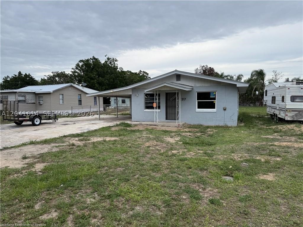 HUGE CORNER LOT!! METAL ROOF!! CBS CONSTRUCTED!! HOME RENOVATORS DREAM!! Near the heart of Lake Placid which offers the perfect blend of small-town charm and convenience. Residents enjoy close proximity to local shops, restaurants, schools, medical facilities, and the area's renowned freshwater lakes, known for boating, fishing, and outdoor recreation. The property provides easy access to parks, golf courses, and community events while maintaining a peaceful residential setting, making it an ideal place to enjoy the relaxed Florida lifestyle.