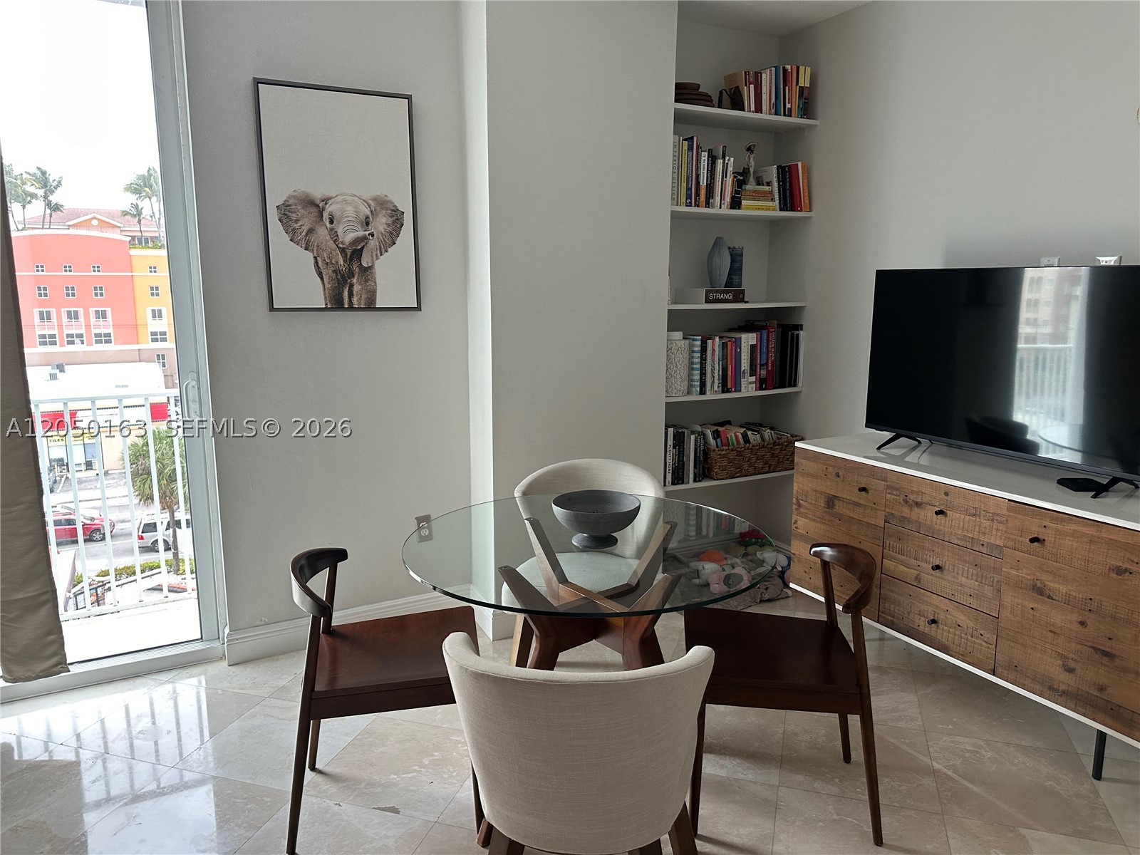 Corner, one bedroom unit updated with marble flooring and stainless-steel appliances. This is 1 bedroom and 1 bathroom apartment and NOT a Studio!!. Building has front desk 24 hours, security entrance, guest parking and gated/secured garage. Stackable washer dryer within unit. Pool and Gym located in the same 5th floor and pool with BBQ. Proximity to Coral Gables, Downtown Miami, and Coconut Grove this property is ideal for those that desire to be close to it all. Steps from restaurants and shops as well as the City of Miami Trolley with transportation to Downtown Miami and Downtown Coral Gables. Easy To show. New A/C new water heater new washer/ dryer. Assigned and covered parking space inside the building. Easy to sign lease for 12 months minimun. 2 months only.