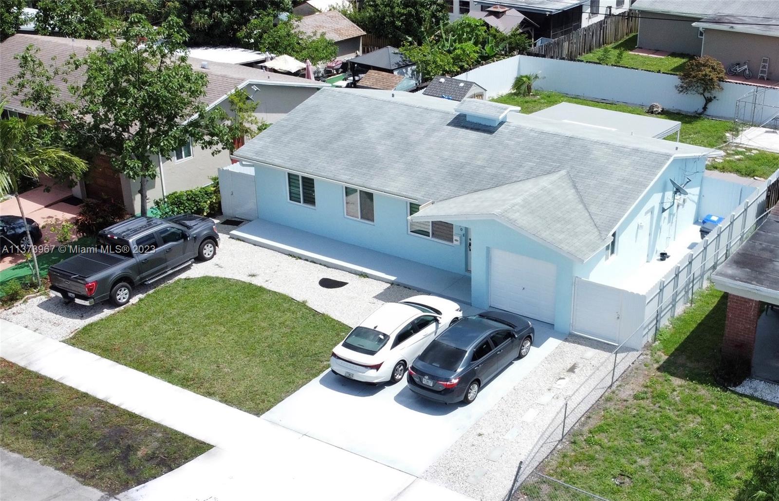 This 3-bed, 2-bath single family home in Hollywood, FL is perfectly located near turnpike, HardRock Casino, Fort Lauderdale Airport, Publix, North Perry Airport, Nova, and Broward College making it an ideal choice for Families students, or professionals,  One of the highlights of this property is the huge yard with a roof, which provides plenty of space for outdoor activities and entertaining. Lots of parking out front, W/D inside and house has Hurricane impact doors and Windows for a safe living. No Pets. Move in ready May 1st. Property has a private studio on the side that can also be rented to tenants of the primary house if not primary tenant has to be ok with side tenant and provide on parking spot to side tenant. Showing will be done April 28th