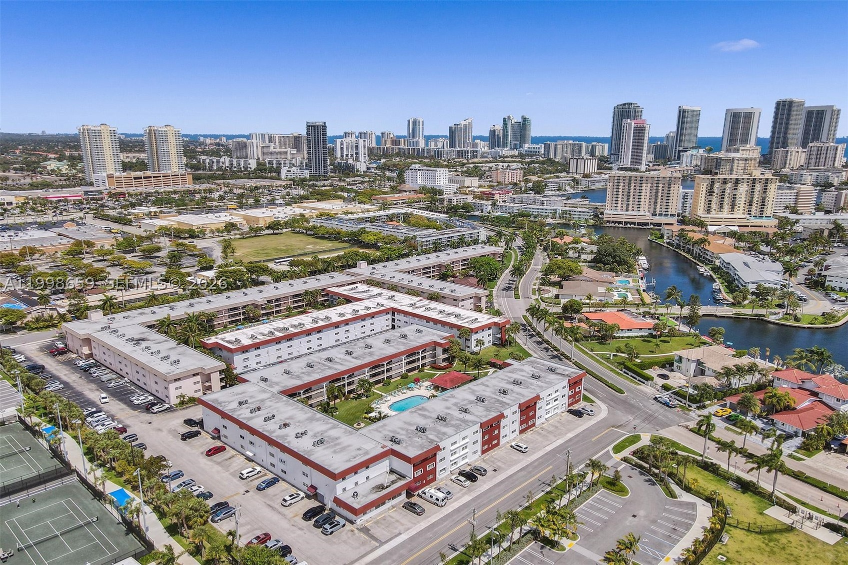Location, location, location! 1bd & 1 bath CO-OP (own the land here) at CASA PARADISO in the heart of HALLANDALE BEACH. White kitchen, tile floor in all living area and beautiful and new trendy bathroom. Wow! New carpet in the bedroom. Large Screened patio overlooking the pool. The unit has tons of natural light. Located on the second floor with a direct East views!  Gated community for all ages near the beaches, the stores, restaurants, Gulfstream, new Tennis center & park etc. Low maintenance fees, reserves & new roof. Amenities include pool, shuffle board, BBQ area, storage, laundry room & waterfront lot with grill, tables & dock. THE CO-OP owns the land & also a private lot on the Intracoastal Bay, Don't wait! Cash only, can rent after 2 years. 50 Years recertification is done, no special assessment.