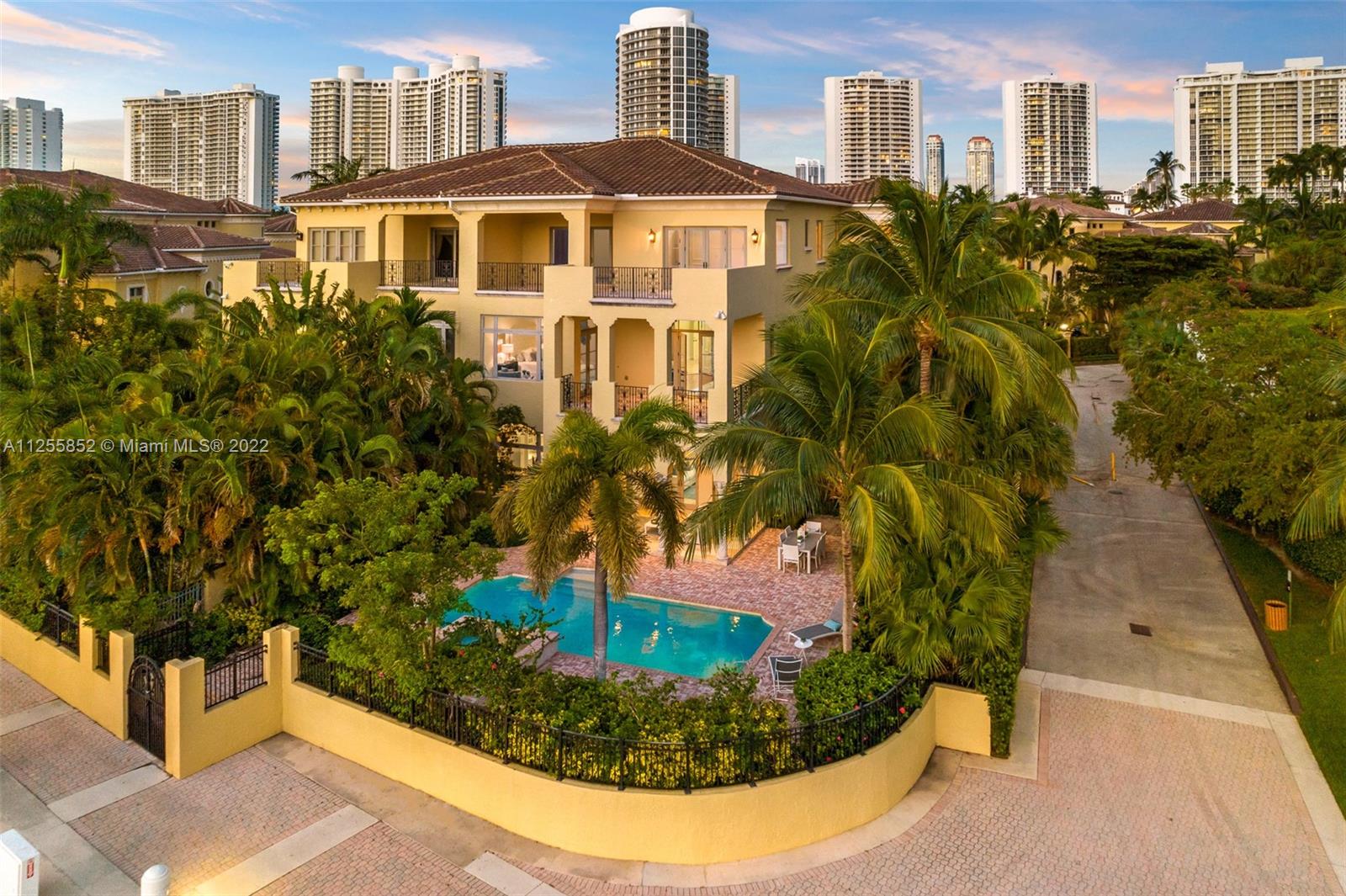 Welcome to Williams Island, where the combination of stunning water views and crisp ocean breeze is the start to every morning. The grand foyer entrance leads you into this spacious 5 bedroom, 6.5 bathroom entertainer's paradise. Enjoy all that this home has to offer, including a stunning spiral staircase, fireplace, large chef's kitchen, expansive walk-in closets, bar, extensive balconies, and 3-car garage. Conveniently located in the heart of North Miami, this highly sought after gated community offers a spa & wellness center, tennis center, restaurants and more.