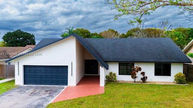 HIGHLY DESIRABLE CALUSA CLUB ESTATES!
Welcome to this beautifully remodeled one-story home featuring a spacious covered porch entry and a two-car garage. This 3-bedroom, 2-bath residence offers a bright and open layout with a family room and a stunning open-concept kitchen equipped with state-of-the-art appliances. Enjoy peace of mind with brand-new high-impact doors and windows, a new electrical panel and meter, roof (2020), and new A/C (2025). The expansive primary bedroom provides a comfortable retreat. Step into your private backyard oasis perfect for entertaining featuring a beautiful saltwater pool with heater and all brand-new pool equipment. Located in an excellent school district and conveniently close to shopping, dining, and public transportation. No HOA! Don't miss the opportunity to make this exceptional property your new home. Seller may assist with buyer's closing costs.