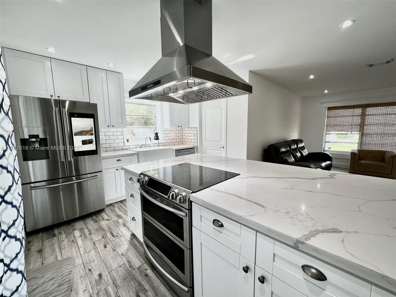 Beautiful Pool House with 3 Bedroom & 2 Bath located in desirable Olympia Heights This Property sits on an 8,000 square foot lot with an in-ground swimming pool and enough room to store a boat, Open and bright living space, laundry room, accordion shutters, and newer roof completed in 2016! features White Shaker Kitchen Cabinets, SS Appliances, Calacatta Quartz countertops, tile floors, ample parking space, and a carport, No HOA. Also equipped with a Smart Home system that can be controlled remotely from anywhere in the home or if you are not at home, set to operate at a specific time. This includes Smart security, smart locks, Smart lighting, Smart thermostats, Smart Pool Timer, and much more. This Home will not last!!!