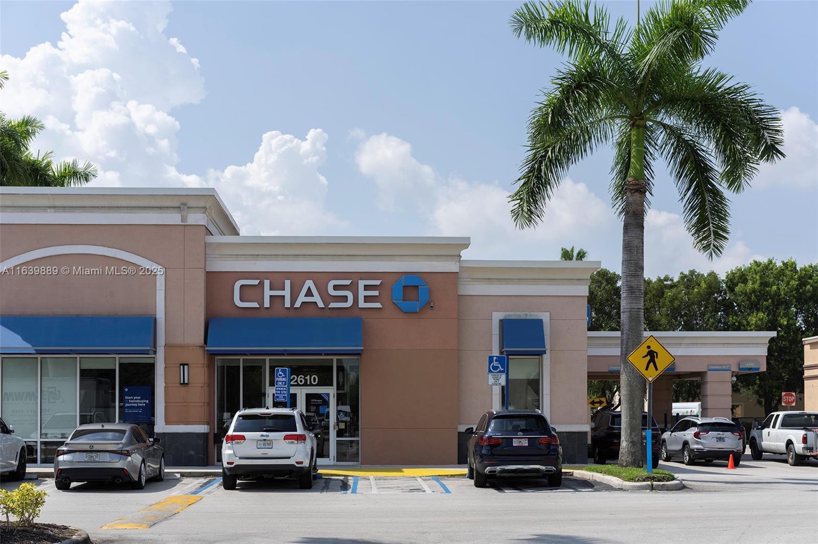 This is a spectacular NNN property investment. The lease has been renewed for another 20 years.The building was built in 2004 and covers 4,280 sqft (lot 8,540 sqft) and is ideally located in the heart of a dense growing Miami-Dade submarket with over 200,000 people living within three miles of the subject property. This is a pad site within the South Kendall Square shopping center that is also anchored by Walgreens, Starbuck’s. The bank location has very high annual deposits. Chase Bank has Occupied the Site since 2005.