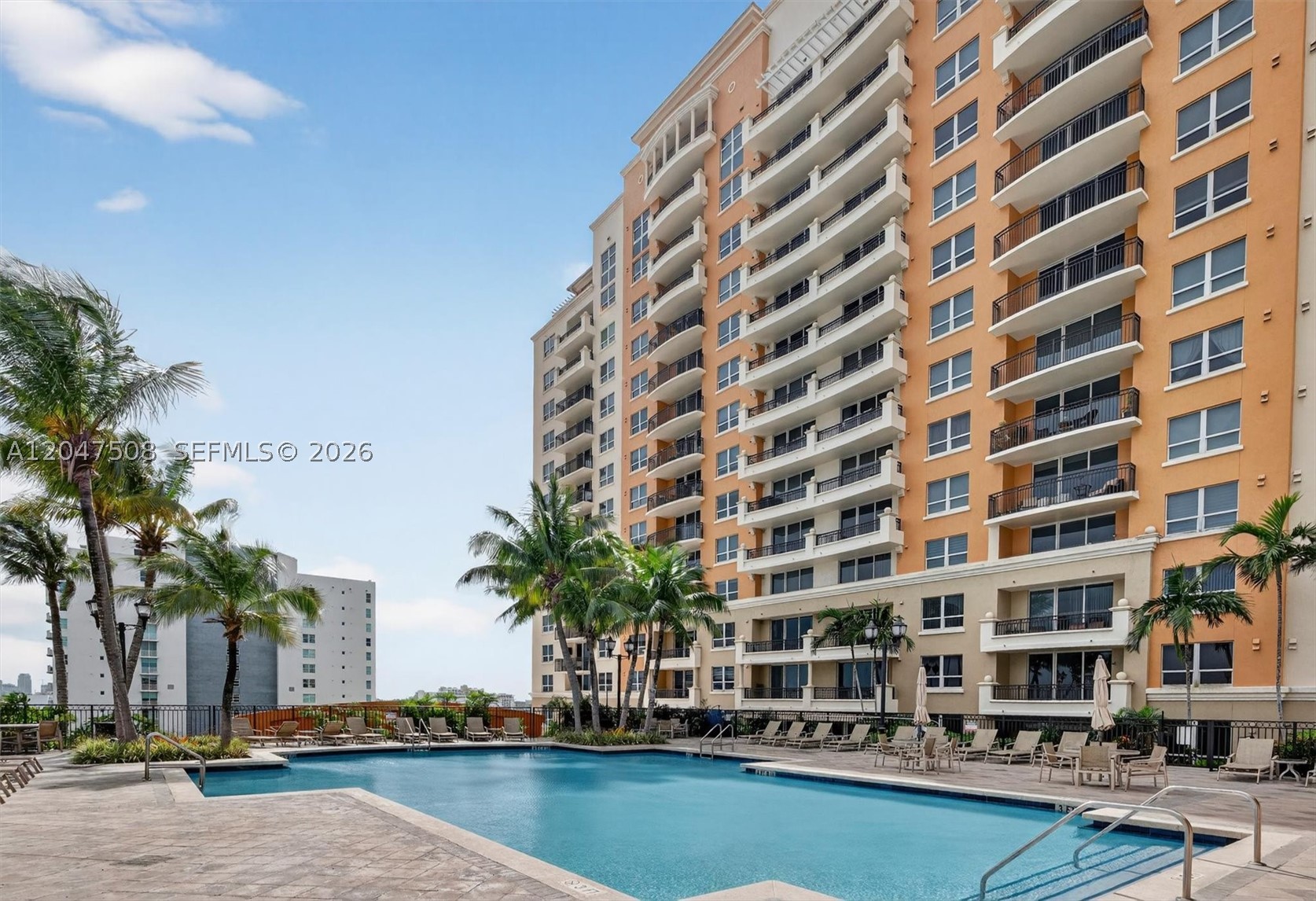 Great spacious 2 bedroom - 2 bathroom unit**pristine beautiful white porcelain floors**good size split bedrooms**large bathrooms**closet cabinetry, pantry**large fully equipped kitchen with SS appliances, lots of cabinets and granite counter top**washer & dryer in unit**large balcony with open city view **TWO COVERED PARKING SPACES**fULL SERVICE building with large pool, sundeck, clubroom, gym, concierge 24/7, guest parking, business center and association fees include INTERNET, CABLE TV AND HOT WATER**Pet friendly building***Coral Way's most desirable building**excellent location close to shops, restaurants, 2 blocks from Miracle Mile in Coral Gables,  Brickell**don't wait, this is will go fast**short notice showings available***