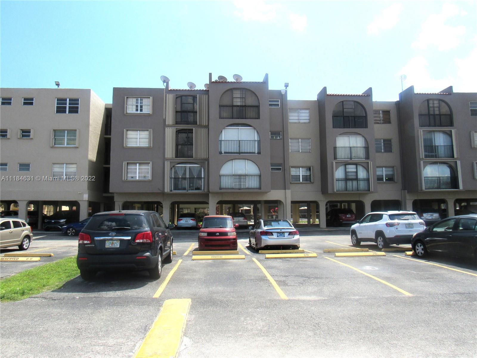 Centrally located and great opportunity to own this 2 bedroom 2 bathroom Condo unit in the heart of Hialeah! Ideal for first-time buyer, perfect to add your personal touches, upgrades and make it your dream home. Nice neighborhood in a well kept community. Freshly painted building, new roof, remodeled pool, updated clubhouse, 2 assigned parking spaces and plenty of guest parking, trash chute and 2 Laundry rooms on each floor. Close to major highways, restaurants and Westland Mall. Investors welcome.