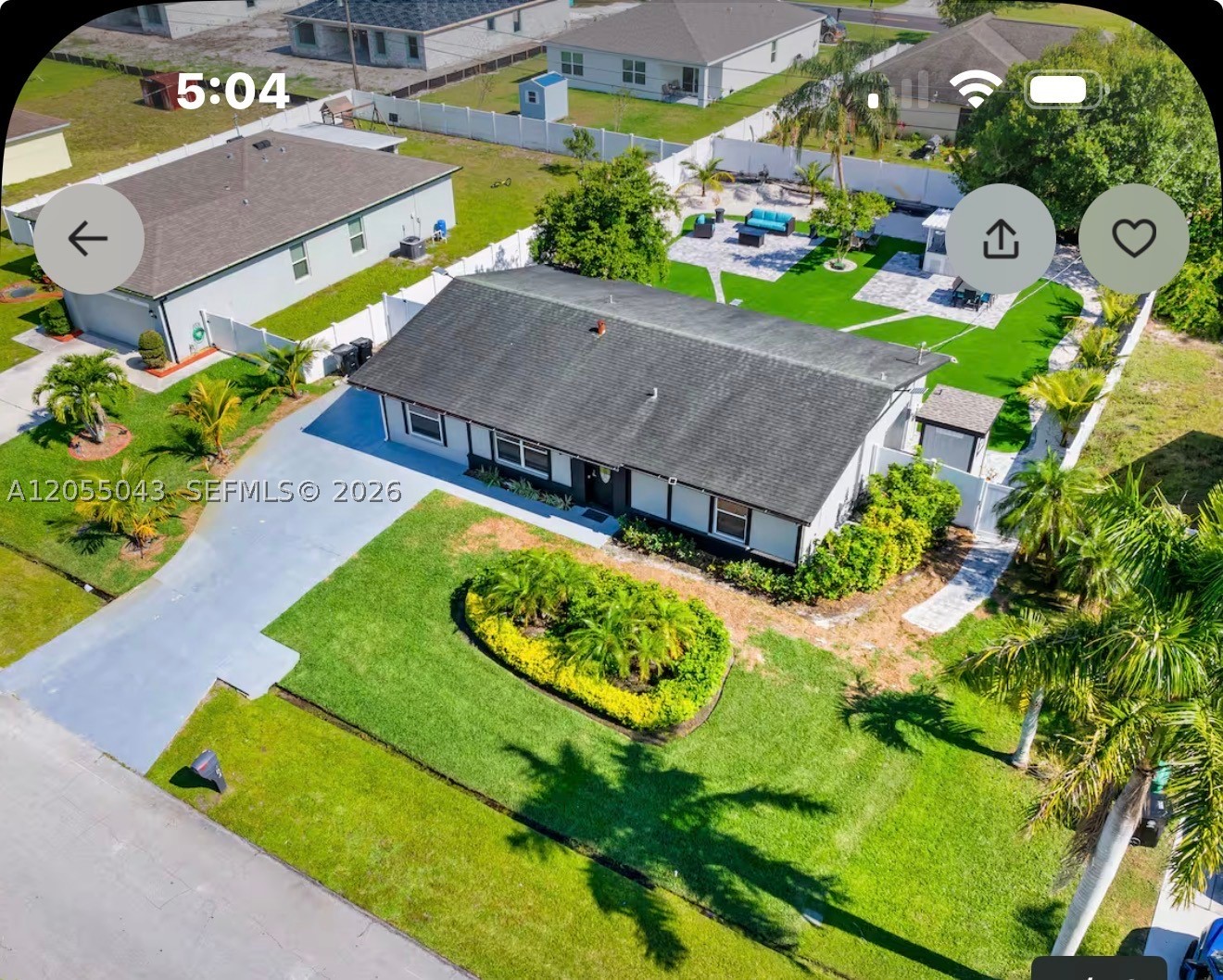 Beautifully remodeled and currently operating as a successful Airbnb, this exceptional 5-bedroom, 3.5-bath home in Port St. Lucie offers plenty of space for family, guests, or investment opportunities. The fully equipped kitchen flows seamlessly into an open-concept living area, creating an inviting space for entertaining and everyday living.
Step outside to your private backyard retreat, designed for relaxation and fun, featuring a hot tub, fire pit, grill, outdoor dining area, and an additional detached backyard bathroom perfect for entertaining. Furniture is included. Don’t miss your chance to own this move-in-ready home with outstanding income potential.
