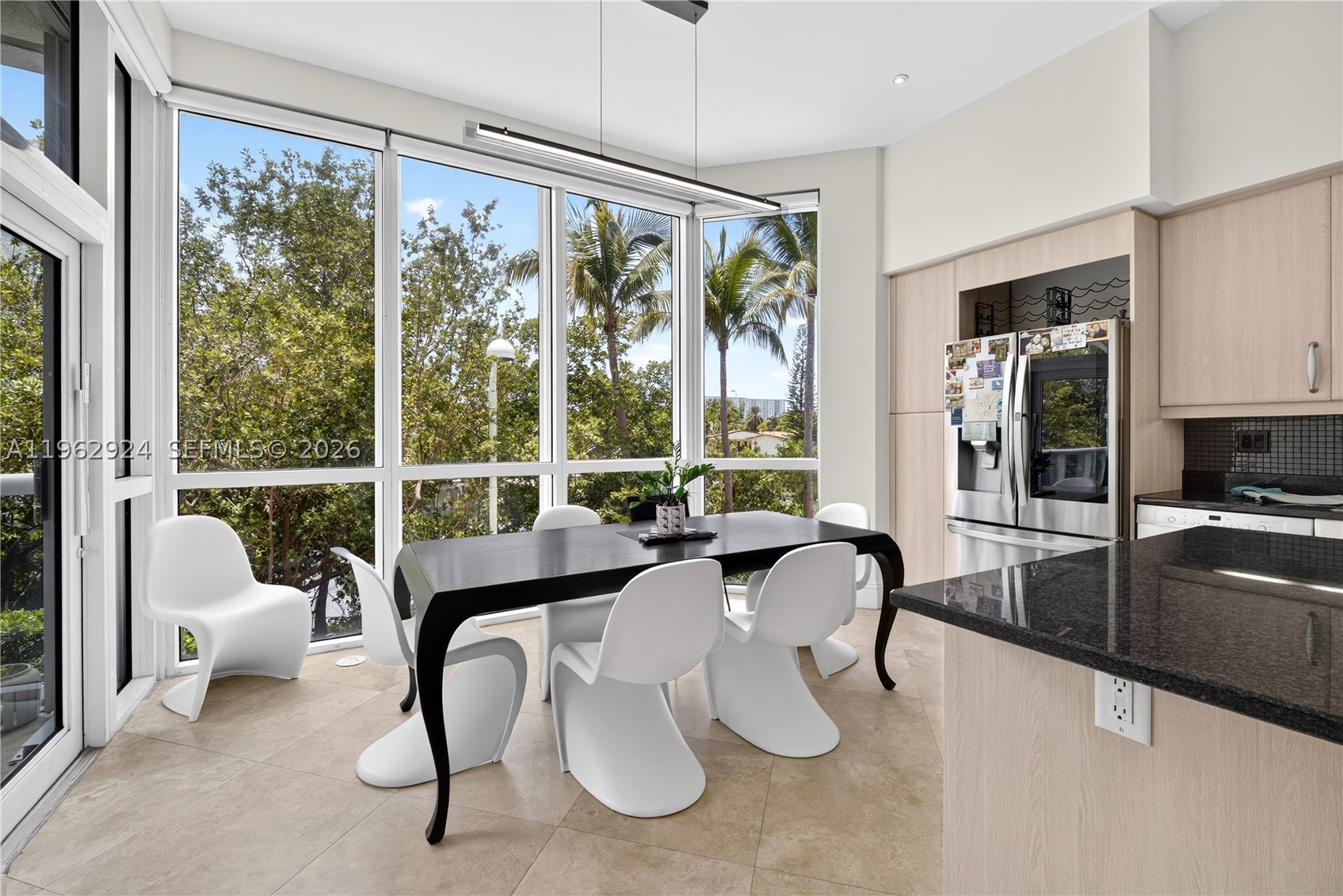 Newly Updated in 2026 and Move In Ready! Enjoy a full service luxury lifestyle in this 3-story private town-home at Oceania V. This unique residence offers 3 bedrooms, 4.5 baths, private garage, elevator, with lots of space for everyone in the family. Live in the perfect coastal gated community steps away from the beach and world renowned Bal Harbour Shops. Amazing resident amenities include a serene promenade with walking trails, spa, gym, tennis, private dining, and beach club service + restaurants.