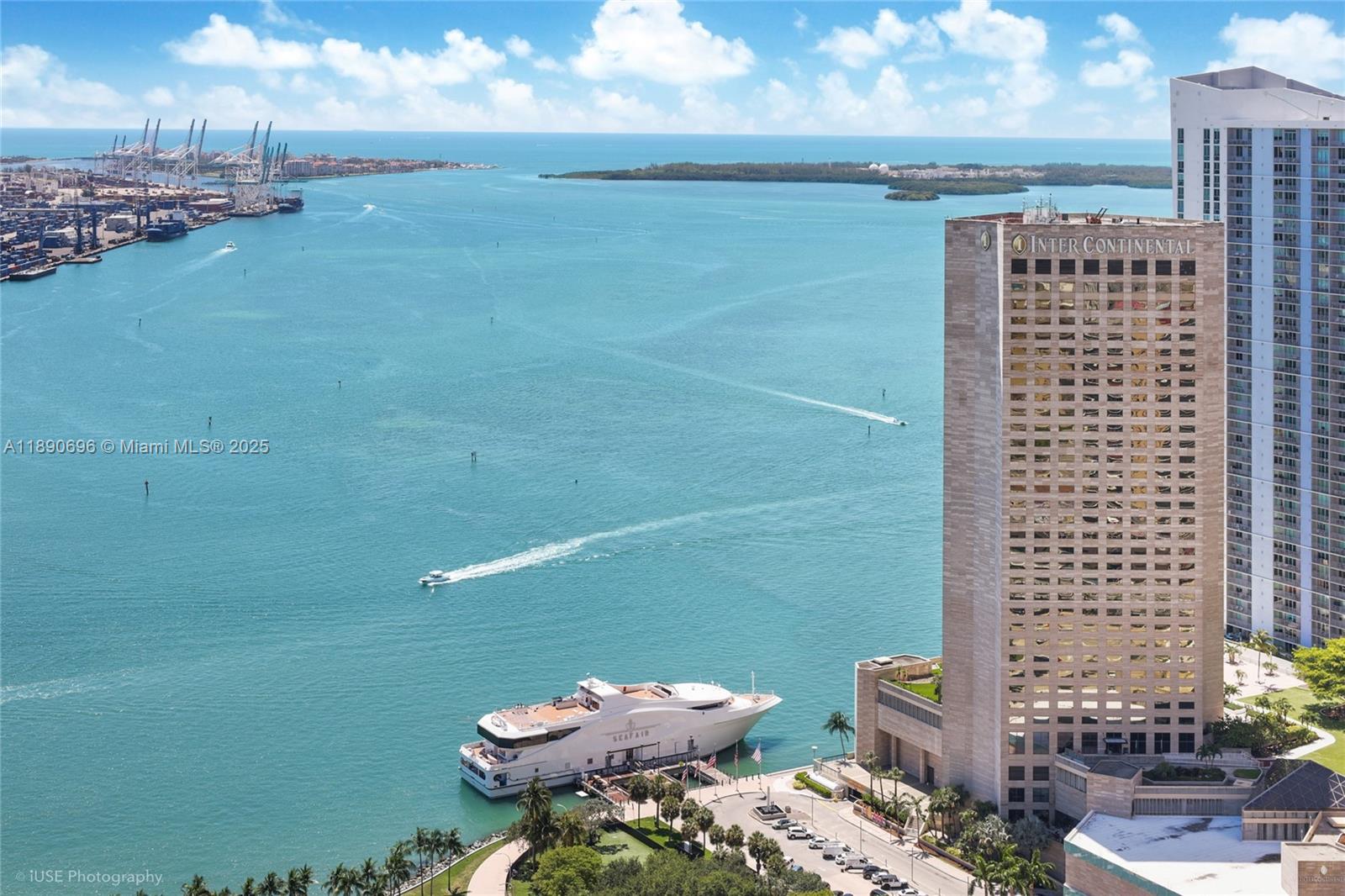 Enjoy the best Downtown Miami has to offer in this bright and spacious 2 Bed/2 Bath high floor corner unit in luxurious 50 Biscayne. This renovated residence features a split floor plan with oversized bedrooms, finished walk-in closets, a sprawling master bath, floor to ceiling impact windows, in-unit W/D, wall-mounted flat screen TV’s, and unparalleled sunset, skyline, and bay views from the expansive wraparound balcony. 50 Biscayne residents benefit from first class amenities including a modern fitness center, substantial pool deck w/ cabanas & bbq’s, 2 resident lounges, locker rooms, a business center, sauna, steam & massage rooms, valet, 24hr security, & more. Walking distance to world class dining, Whole Foods, Kaseya Center, Bayside, & Brickell City Centre. Unit is currently leased.
