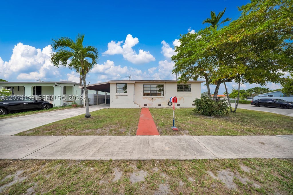 Welcome to this competitively priced 3-bedroom, 2-bathroom single-family home in the heart of Hialeah! Situated on an oversized corner lot, this property offers endless potential and serves as the perfect blank canvas to renovate, personalize, or expand to suit your vision. The spacious lot provides ample room for a pool, outdoor entertaining area, or future enhancements, making it an excellent opportunity for homeowners and investors alike. Conveniently located near major highways, shopping, dining, parks, and schools, you'll enjoy easy access to everything Hialeah and the surrounding areas have to offer.
