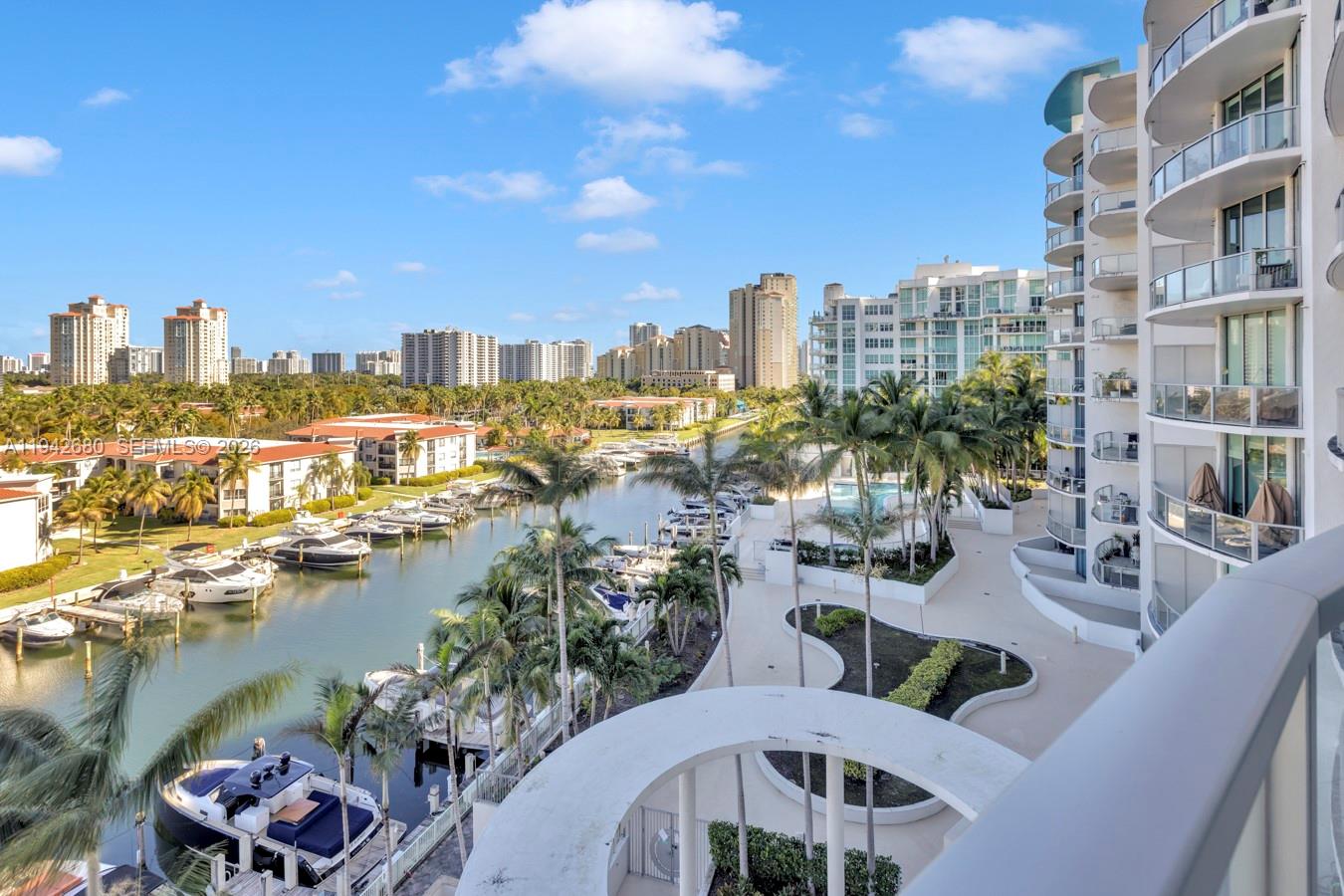 Great unit offering 1 bedroom + den converted into 2nd bedroom, washer and dryer inside unit and more. Limestone floor. Unit has one assigned, covered parking space on level P2, and also has an individual storage unit in the garage area. Excellent location, close to everything, restaurants, Aventura Mall, pharmacies, supermarkets and parks. Very easy to show, ready to move in.