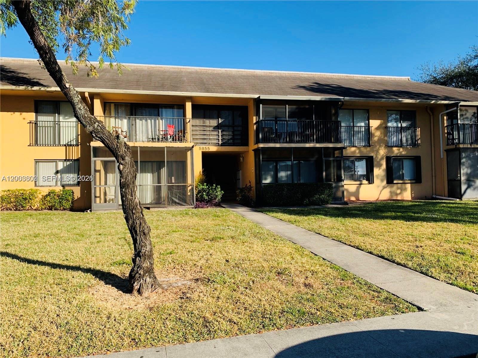 BEAUTIFUL ,Spacious and bright first floor unit, 2 bedroom 2 bathroom. Ceramic and laminate flooring. Screened porch overlooking a peaceful green garden. Community offers clubhouse, pool, guest parking, assigned parking and laundry facilities. Close to shopping, schools, banks, transportation and major highways. Pets allowed. 680 minimum credit score required by the Association.