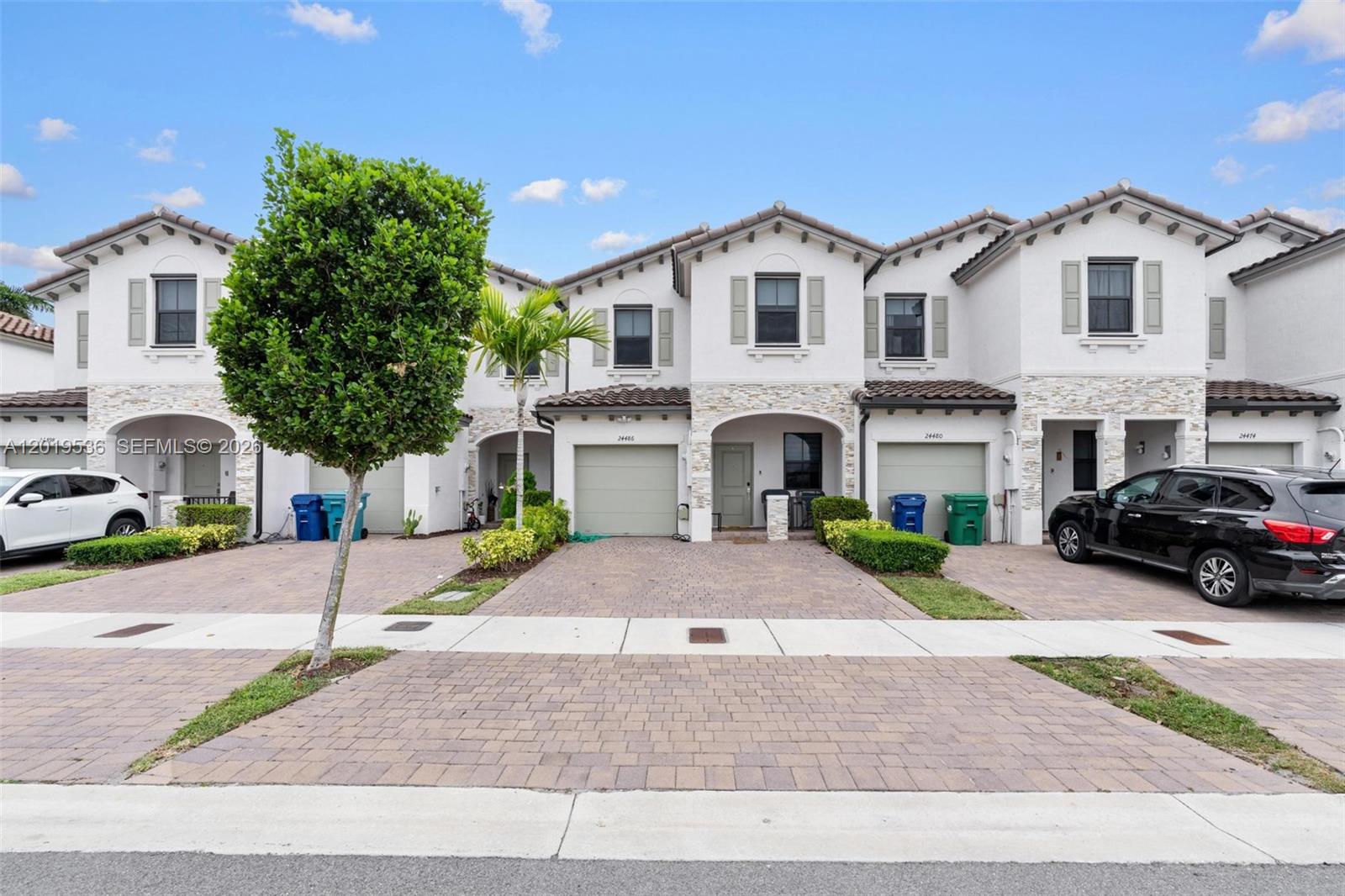 Discover this impeccably designed 2022 townhouse featuring 3 bedrooms and 2.5 bathrooms with sleek vinyl flooring on the first floor. The well-designed layout includes spacious living, family, and dining areas. The upgraded kitchen shines with Quartz countertops.
Enjoy a private outdoor patio perfect for relaxing. This home offers rare parking convenience with 1 covered space plus 2 additional driveway spaces.
Located in a well-maintained community with excellent amenities including a clubhouse, pool.
Ideally situated with quick access to main streets. Move-in ready and easy to show!