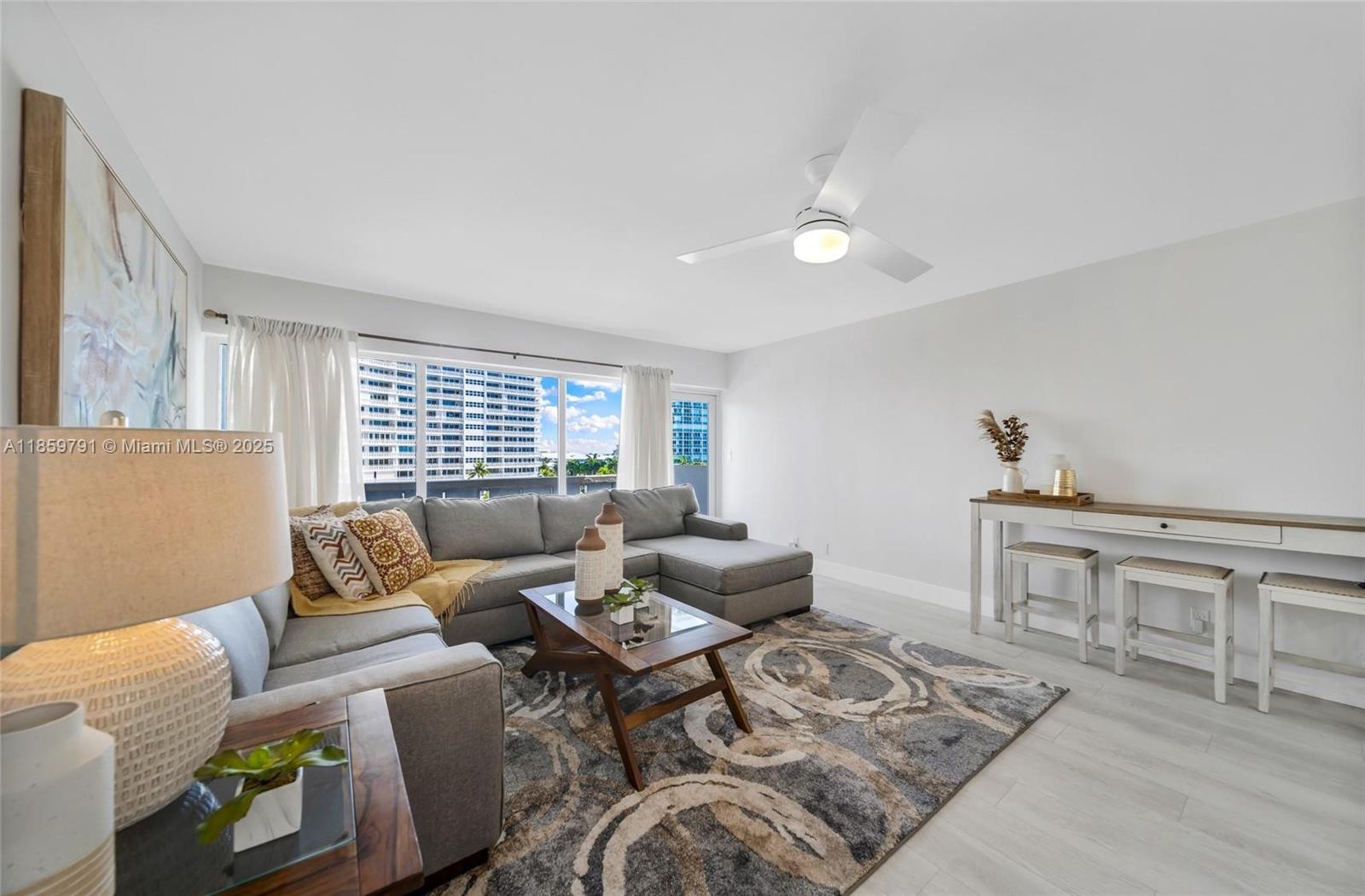 Tucked in the exclusive Harbor Beach community, this updated Sky Harbor East residence offers an open kitchen, spacious interiors, a walk-in closet, impact windows, in-unit laundry, and assigned parking. Enjoy sweeping city, ocean, and Inlet views with daily cruise ships and yachts passing by. The 40- and 50-year inspections have been performed, and the 60-year milestone structural and electrical recertification is complete. New in-unit sprinklers and fire alarm equipment have also been installed. Resort-style amenities include a private beach, heated pool, ocean-view BBQs, putting green, shuffleboard, fitness center, pub room, and 24/7 doorman security. Perfectly located near Las Olas, downtown, airport, premier dining, and beach clubs—this is a unique Fort Lauderdale waterfront lifestyle!