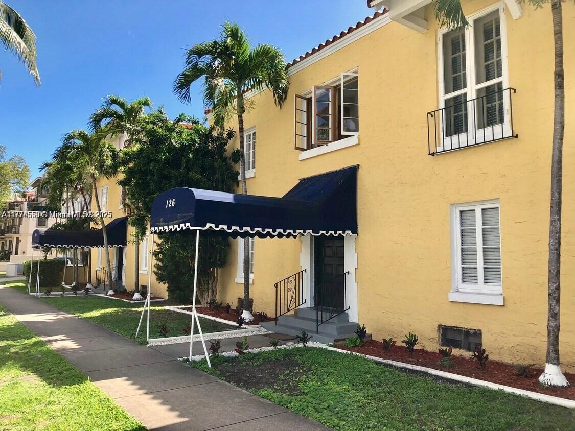 Welcome to The City Beautiful, Coral Gables!  It can't get better than this!  Enjoy all this charming location offers. Walk or catch the FREE Trolley to Downtown Coral Gables' dining, shopping and entertainment center. The condo is tastefully furnished with wood in living areas and tile in kitchen.Washer and Dryer is inside the unit. Pets allowed.