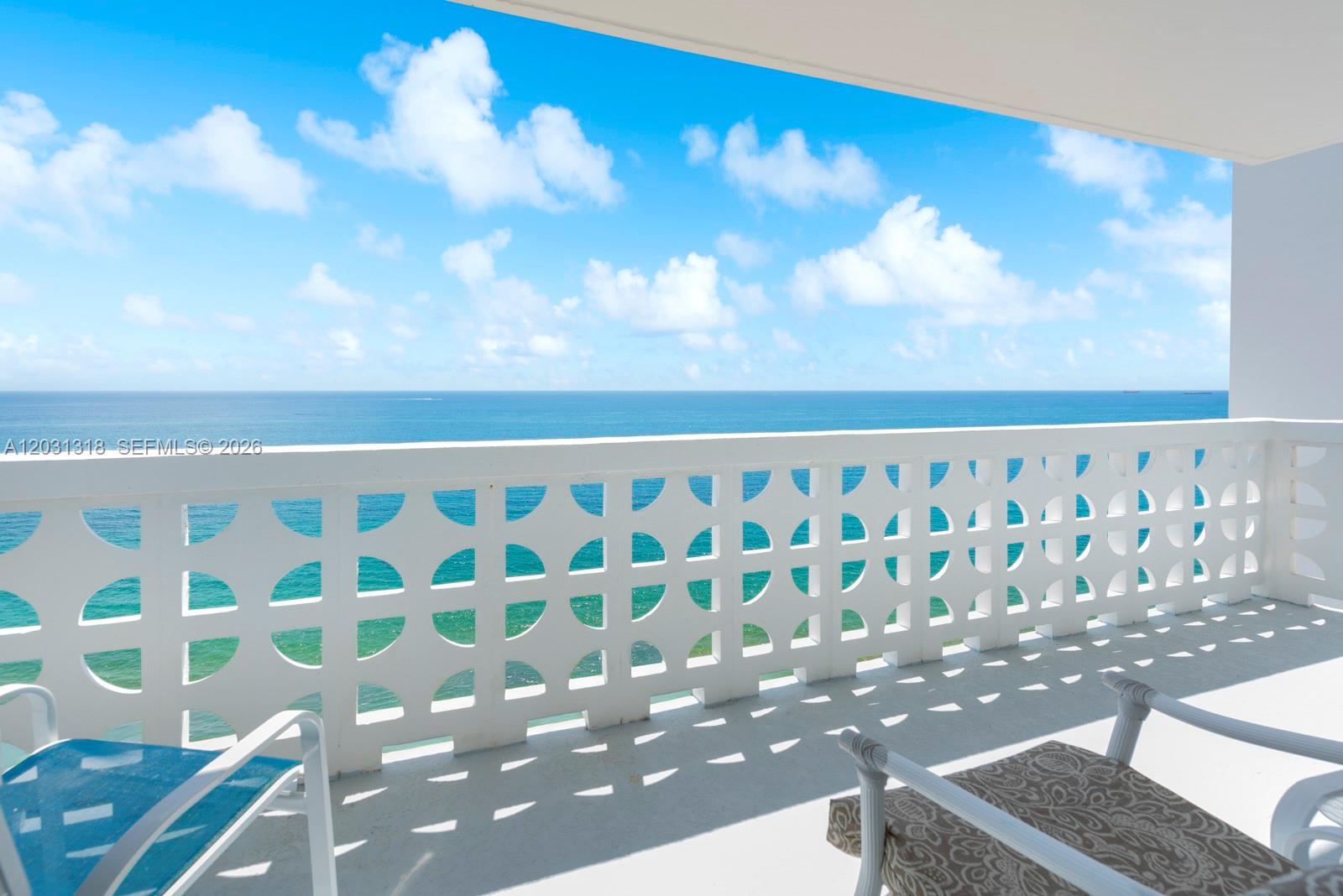 Rarely available direct oceanfront residence for rent on the prestigious Galt Ocean Drive in Fort Lauderdale with 3-bedrooms and 2-baths. This fully furnished home offers breathtaking panoramic views of the Atlantic from your living room and private balcony. Fully equipped with modern appliances and in-unit washer/dryer - ready for move-in upon application approval. Located on the sand, the spacious and stylish condo provides the ultimate beachfront lifestyle in one of FtL's most desirable beach locations. Ocean Summit offers a heated pool, BBQ area, 24/7 security. Conveniently located close to shops, pharmacy, dining, essential services, and restaurants. Available now thru December 31st with 3-month minimum lease required.