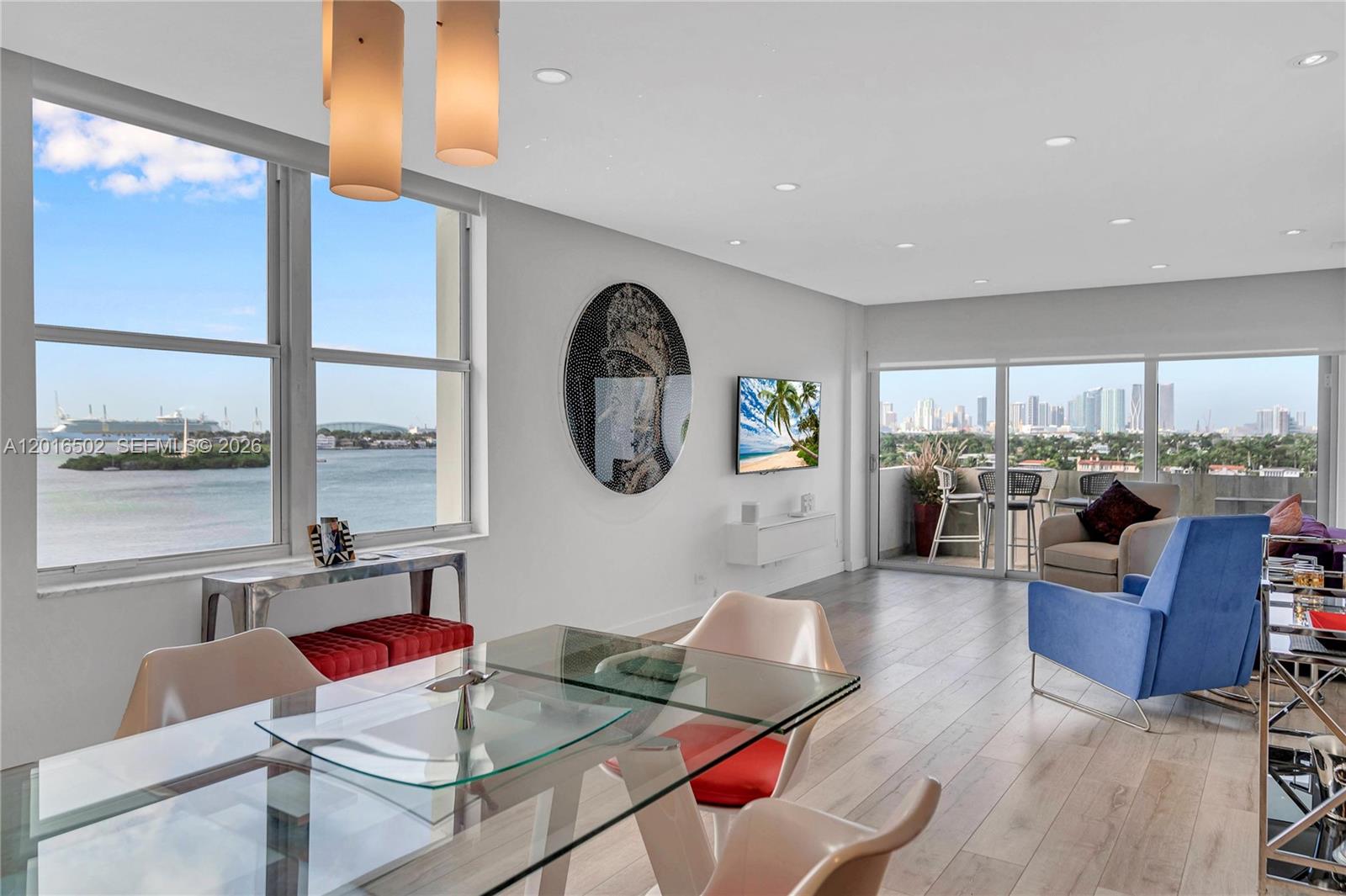 Live in the most desirable line at 3 Island Avenue. This beautiful corner unit redefines luxury with its breathtaking views of Biscayne Bay and the Miami skyline. Immerse yourself in a world of contemporary design and lavish renovations. The open-concept living area seamlessly integrates sleek finishes, creating a space that complements the panoramic bay and skyline views from the corner balcony. The master bedroom offers breathtaking views, & a modern Bathroom with a walk in closet. The kitchen features top-of-the-line appliances, & custom Scavolini cabinetry. Located on beautiful Belle Isle, this address grants easy access to South Beach, fine dining, high-end shopping, & cultural experiences. The unobstructed bay and skyline views make this unit a rare gem in the luxury market.