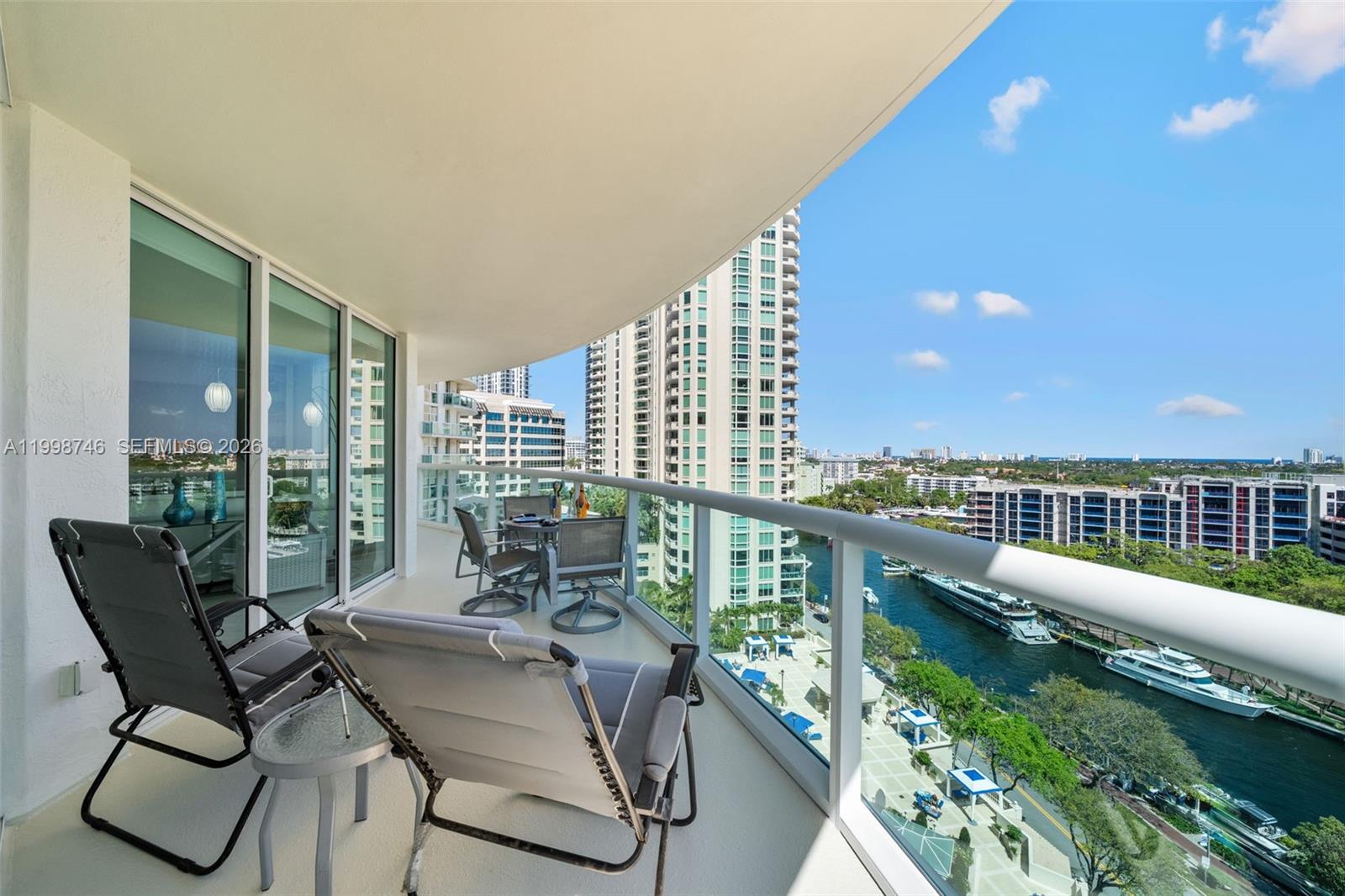 A Rare Opportunity - VIEWS/VIEWS/VIEWS The 'Godilocks' of the highly sought after Watergarden Condominium in Downtown Fort Lauderdale. Moments from bustling Las Olas and Historic Riverfront Brick way. On the 14th Floor-this 1204 sq. ft. modern thoughtfully remodeled 2 bedroom/2 bath overlooks the New River with continuous boat traffic and pedestrian strolling.  Eastern sunrise / Ocean views - minutes from the beach. Nestled between The Grand and Riverhouse one of the only 3 Luxury condos directly on the river. Beautiful extended balcony. Avoid the hassles of Time/Costs/Uncertainties and Frustrations of Condominium renovation. Don't miss this one -Move In ready.