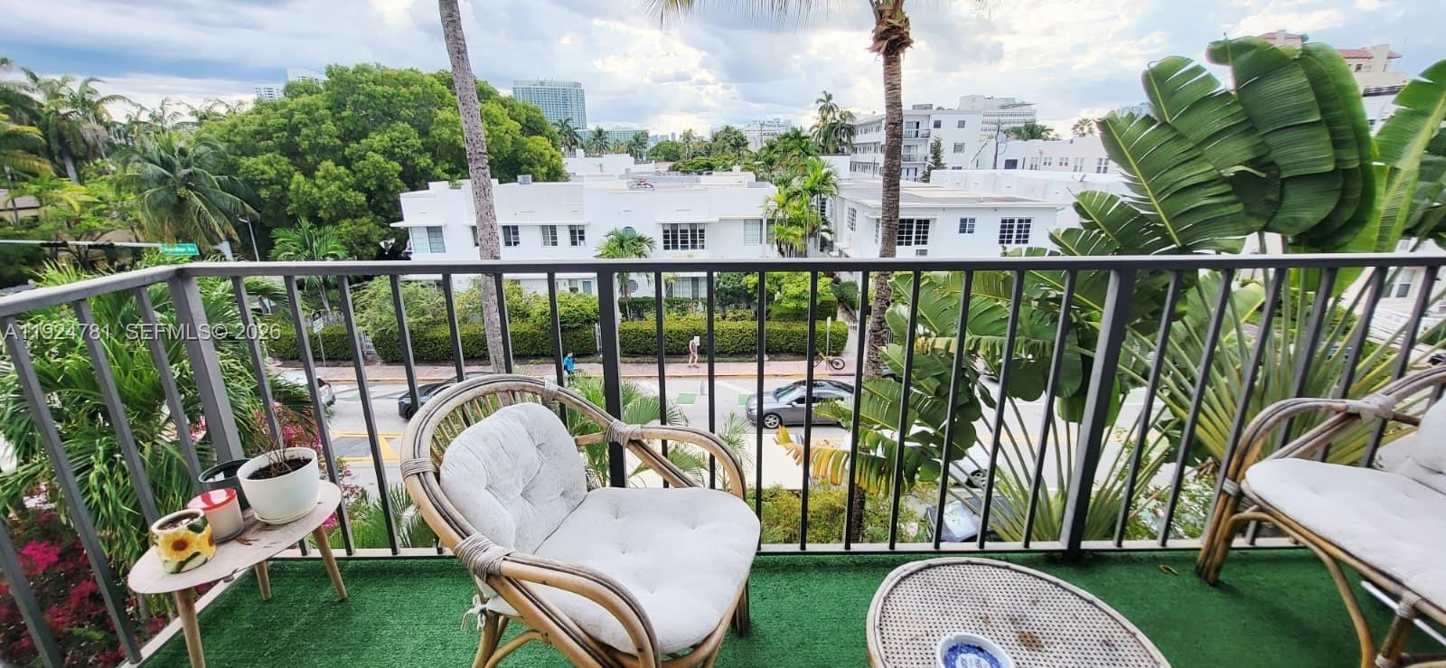 This two-bedroom, two-bathroom apartment is situated just blocks from the beach. The property underwent extensive renovations two years ago, including upgrades to the electrical system, air conditioning, and both bathrooms. Additional features include hurricane shutters, and the building has successfully completed its 40-year certification.
The unit is currently vacant and offers an assigned covered parking space, as well as an in-unit washer and dryer. This is an excellent opportunity to acquire a residence in Miami Beach, See brokers remarks for showing instructions.