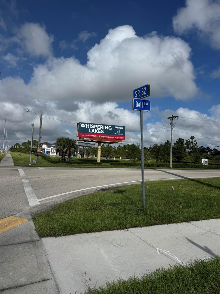 NO HOA. No monthly maintenance. RESIDENTIAL LAND TO BUILD YOUR DREAM HOME. Easy access from 
HWY 82. Not flood zone. 
Easy access to I-75, South West Florida International Airport ,  Daniels Pkwy  and Fort Myers