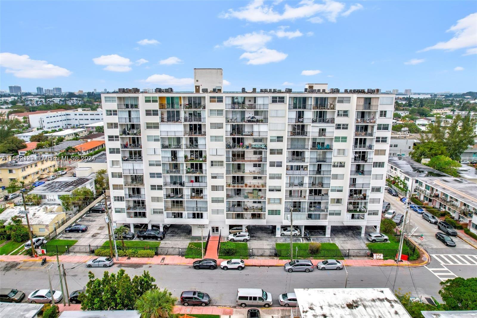 BEAUTIFUL UNIT 1 BED AND 1 1/2 BATHS WITH EXTRA-WIDE VANITY IN FULL BATH. WOOD FLOORS ALL OVER THE APARTMENT. LARGE BALCONY.  HUGE WALK-IN CLOSET AND LARGE CLOSET. EXCELLENT LOCATION JUST 3 BLOCKS FROM THE BEACH!. GATED COMMUNITY AND 1 PARKING SPACE ASSIGNED. CLOSE TO PUBLIX, STORES, RESTAURANTS, PARKS, SHOPPING, AND PUBLIC TRANSPORT. BUILDING HAS POOL. LAUNDRY ROOM ON EVeRY FLOOR