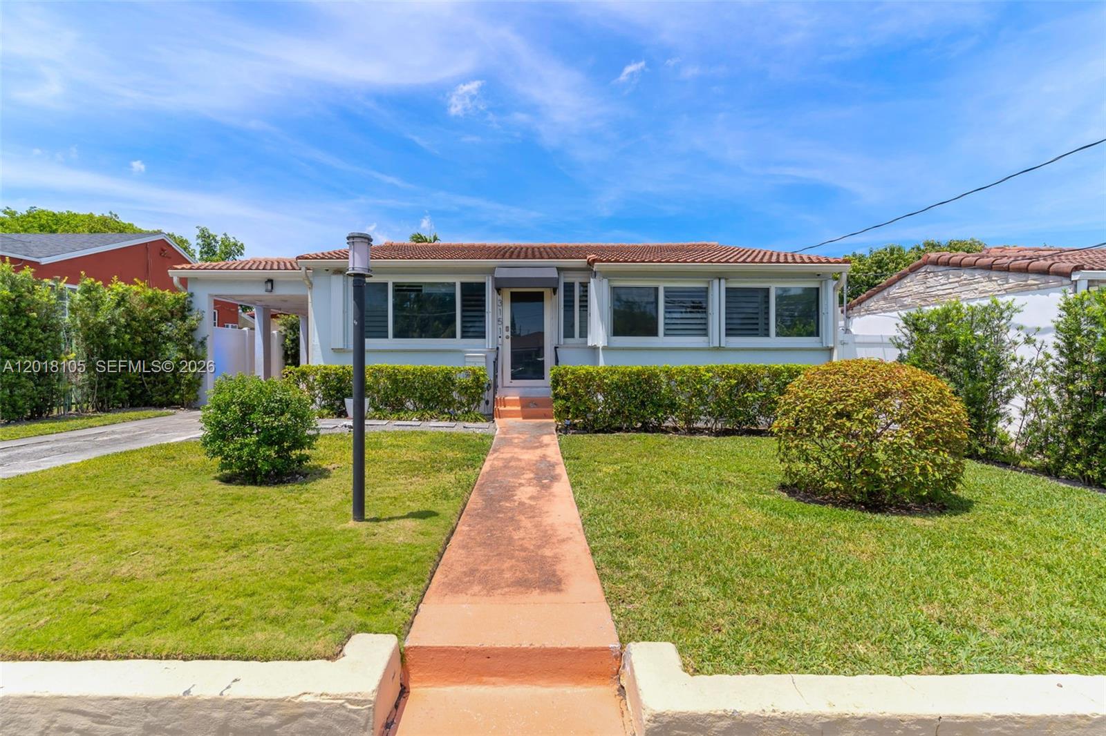 Charming tropical oasis in the heart of Miami! This beautifully maintained 2-bedroom plus den, 1-bath home blends warmth, character, and outdoor living all in one. Featuring bright open living spaces with abundant natural light, wood flooring throughout, updated kitchen with stainless steel appliances, white cabinetry, and designer touches. Spacious bedrooms and inviting interiors create the perfect mix of comfort and style.

Step outside to your own private retreat with lush landscaping, manicured hedges, tranquil garden pathways, mature trees, and multiple entertaining areas ideal for relaxing or hosting guests. The oversized backyard offers incredible privacy and a true resort-style feel rarely found in the area. Conveniently located near major highways, shopping, dining, and top Miami destinations. Move-in ready and full of charm!
