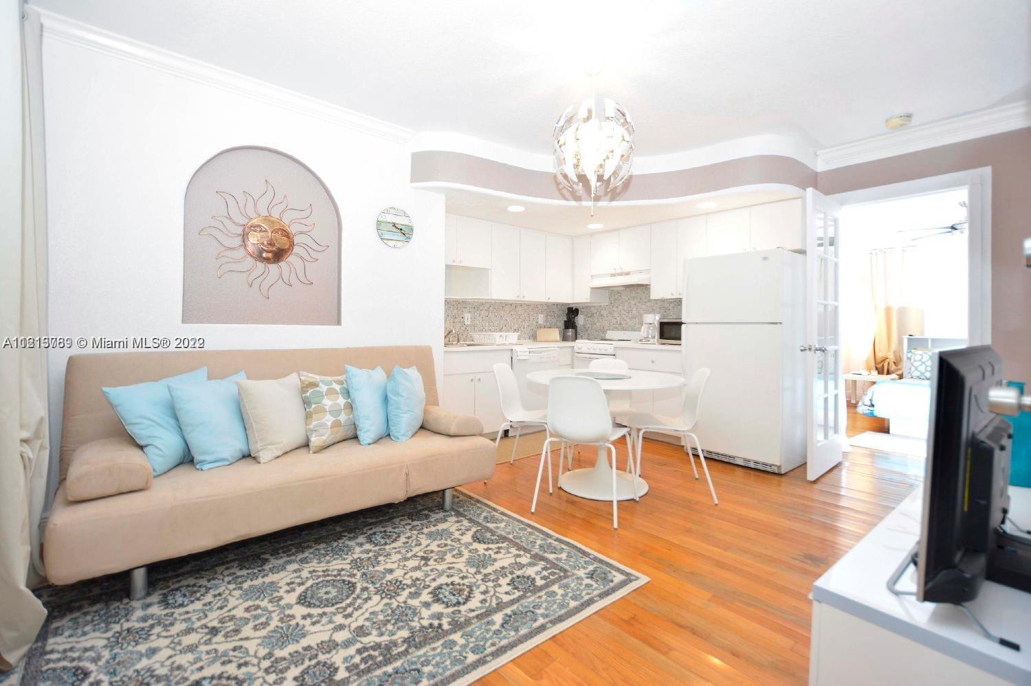 Great investment opportunity!  typical South Beach 1/1 with washer/dryer and central a/c. Unit has been completly renovated and fully equipped. All included. Ready to move in!!! Great location. All south beach attractions, clubs, restaurants are under your nose! Feel like a celebrity living in this exclusive location! Just a few min walk to the bay side to see the dazzling downtown Miami Skyline!  The condo is located in a gated community in a peaceful, protected residential area. Low maintenance!!!