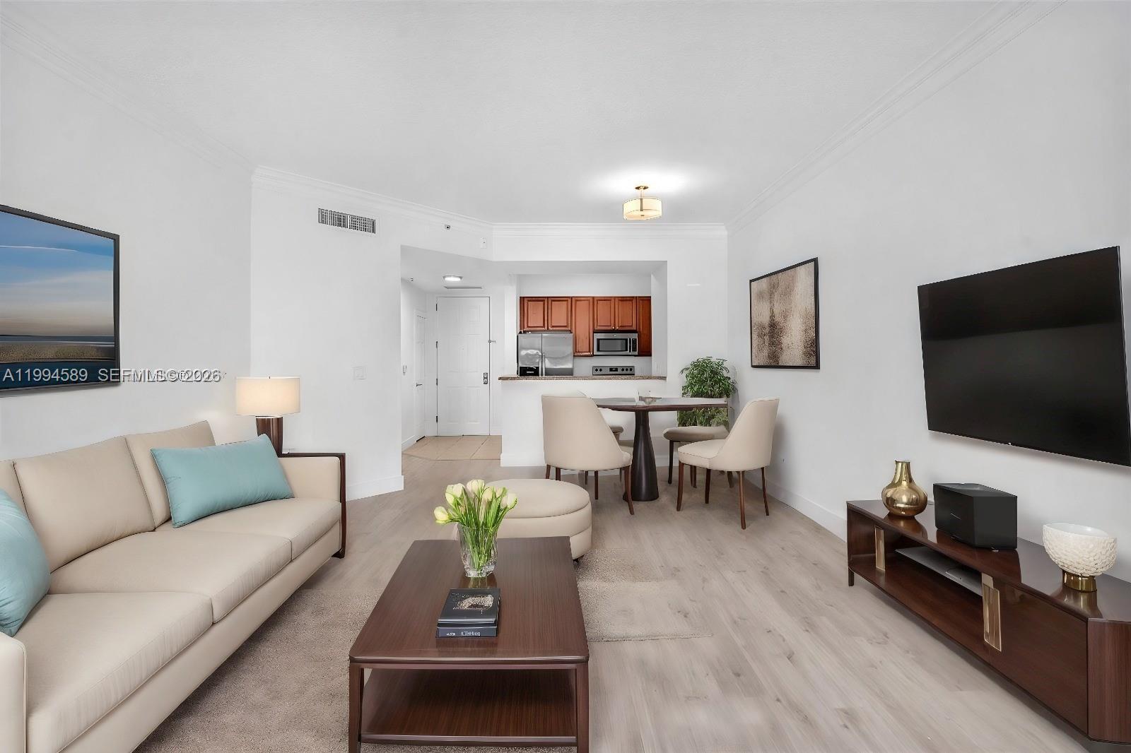 Beautiful 1 bed / 1 bath unit located in the desirable Alaqua Condominium. This unit features high ceilings that create a bright and spacious feel, along with a functional layout ideal for comfortable living or investment.
Conveniently situated on the ground floor, offering easy access with no need for elevators—perfect for everyday convenience. The unit is ideally located just steps from the pool and gym, providing a resort-style lifestyle right outside your door.
Alaqua is a well-maintained, gated community in the heart of Aventura, close to top shopping, dining, and major roads. Residents enjoy great amenities including a swimming pool, fitness center, and beautifully landscaped common areas.
Ideal for end-users or investors looking for a centrally located property with strong rental appeal. Easy to show.
