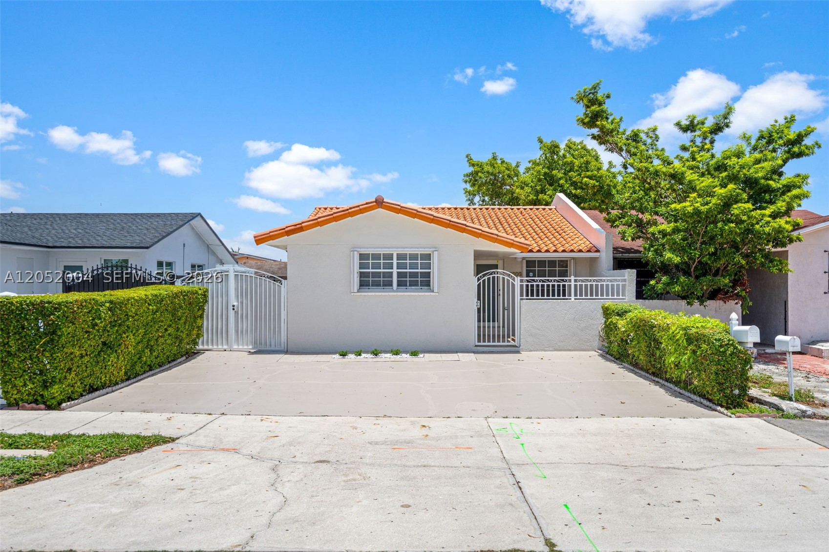 Freshly painted 3-bedroom, 1.5-bath single-family home available for rent in the heart of West Hialeah. This well-maintained home features a newly remodeled bathroom, spacious living areas, and a functional layout. Enjoy the covered patio overlooking a generous side concrete yard, perfect for outdoor entertaining or additional usable space, along with an exterior storage room for added convenience. Conveniently located near shopping, schools, major roadways, dining, and everyday amenities.